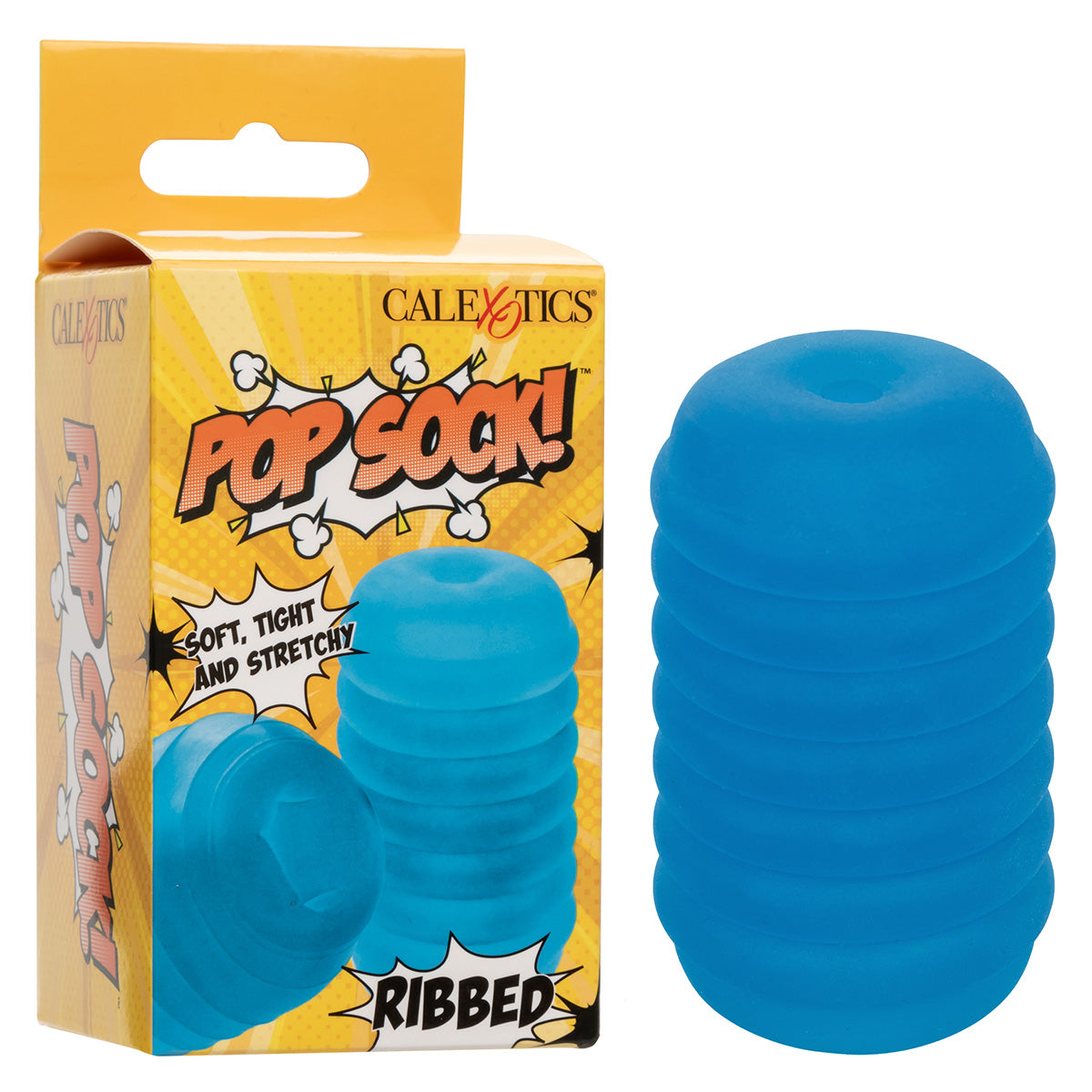 CALEXOTICS® - Pop Sock Ribbed Stroker - Blue