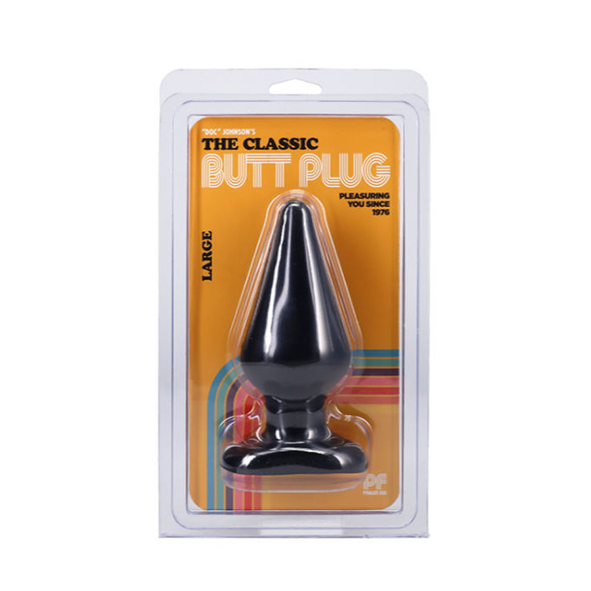 Doc Johnson Classic Butt Plug – Smooth Large – Black