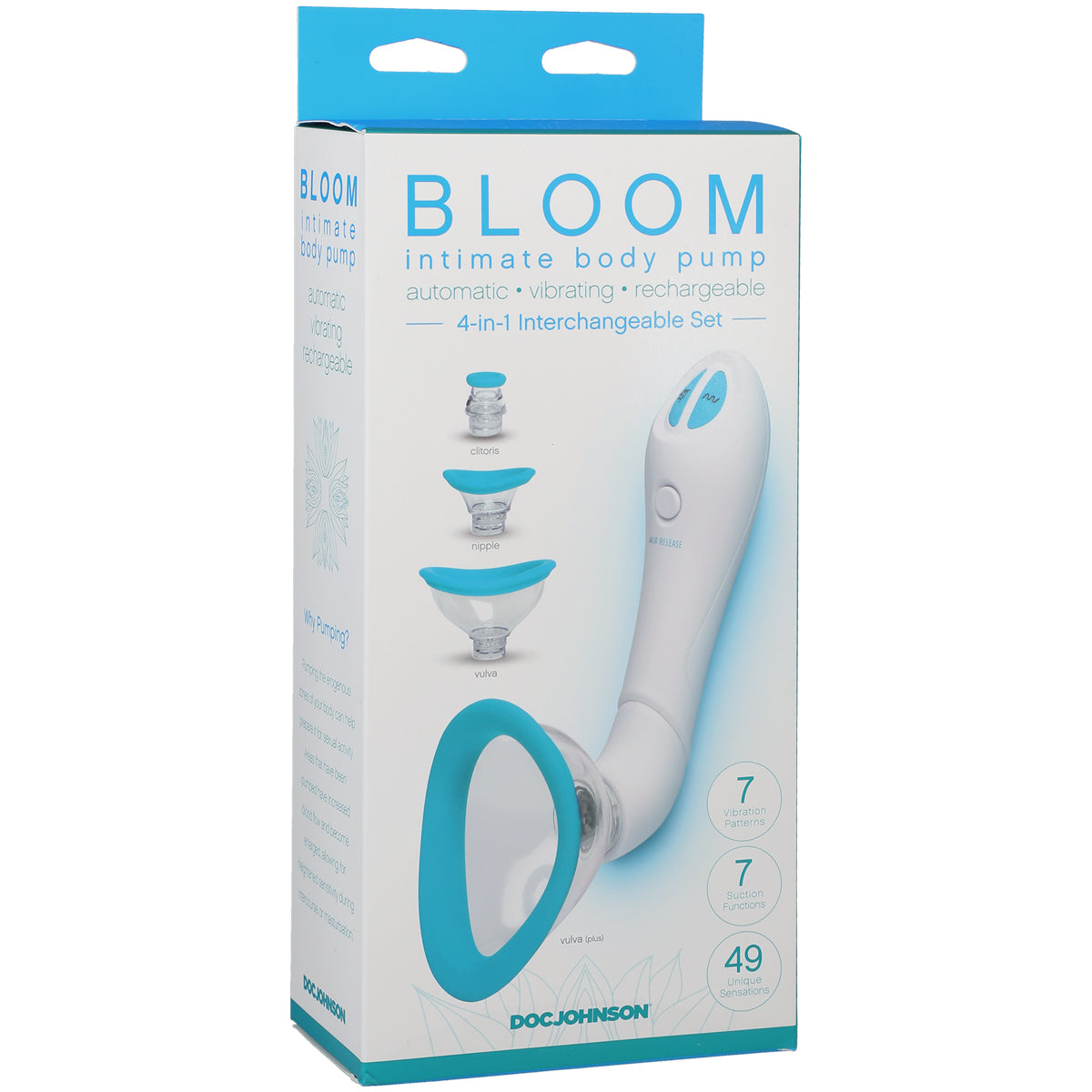 DOC JOHNSON® - Bloom Intimate Body Pump 4-in-1 Interchangeable Set