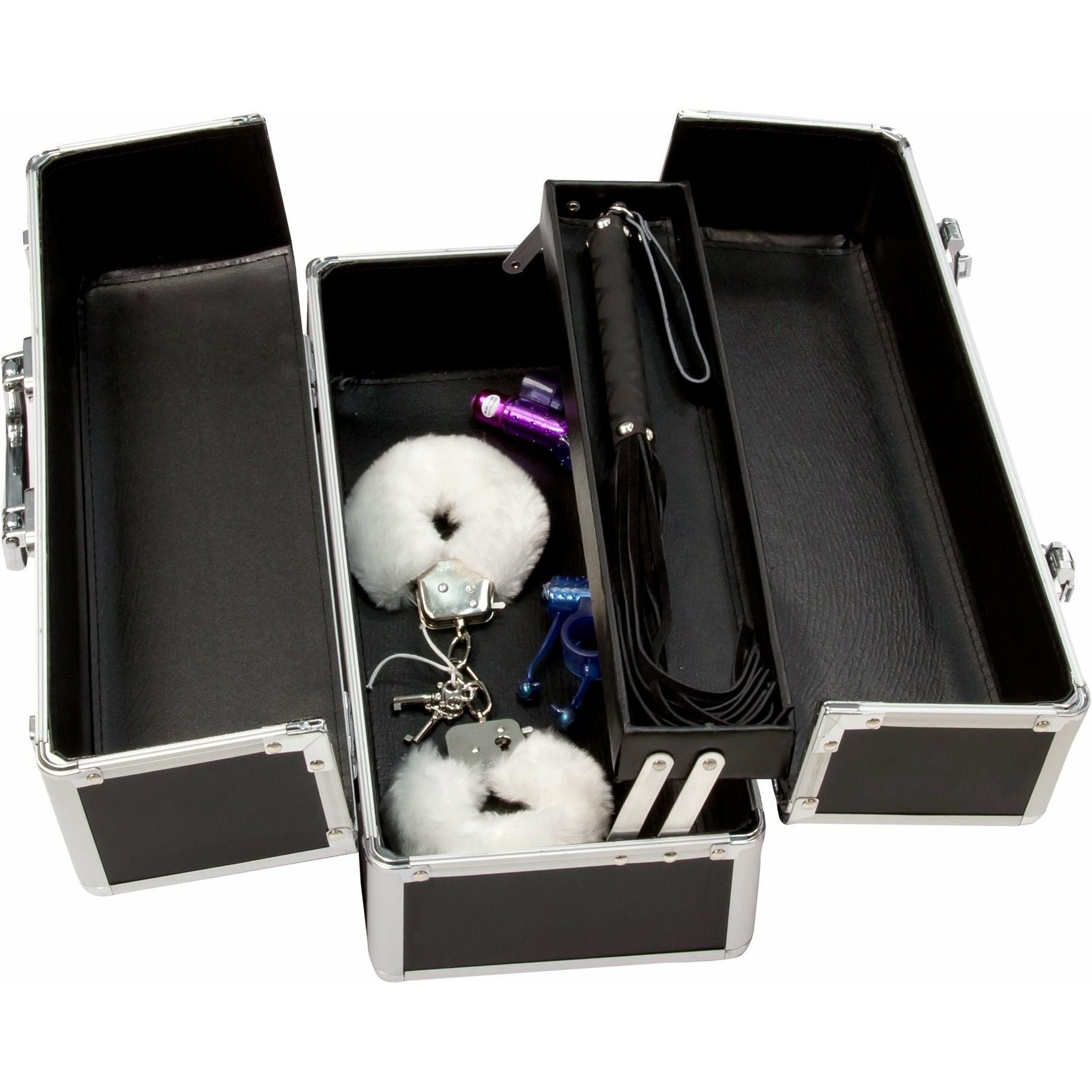 PowerBullet - Grande boîte de rangement verrouillable pour vibromasseur - Noir