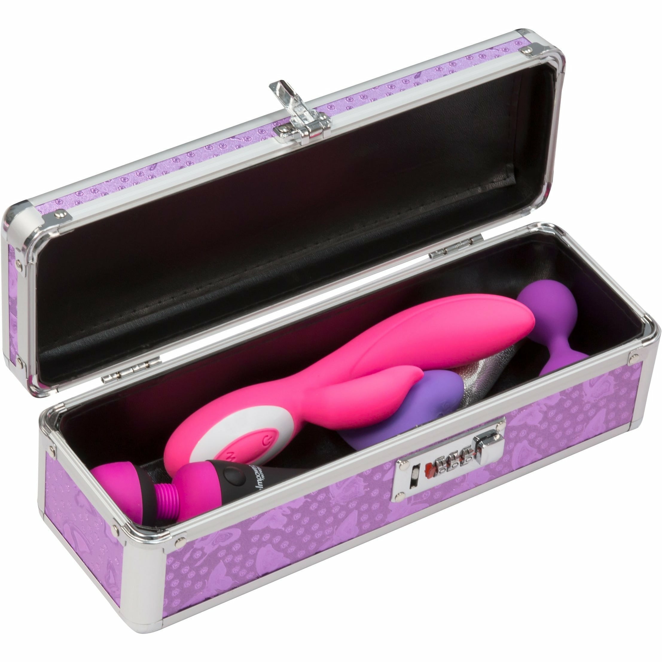 PowerBullet - Étui de rangement verrouillable pour vibromasseur - Violet