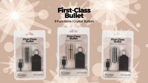 BMS - First-Class Bullet - 2.5" Bullet Vibrator with Key Chain Pouch - Silver