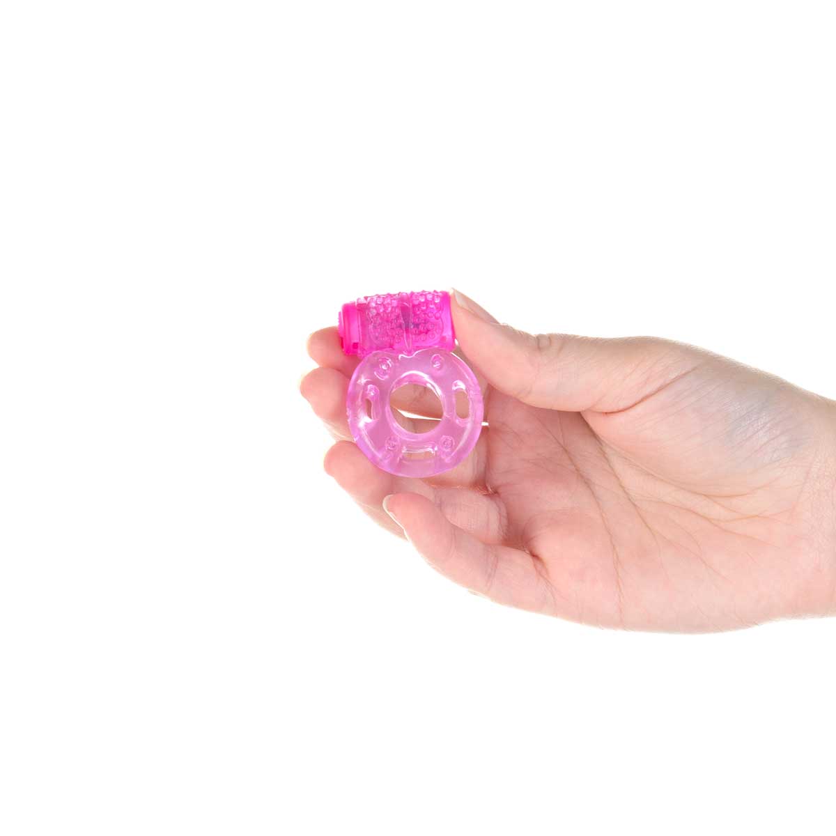 SIMPLE & TRUE - Silicone Vibrating Butterfly Cock Ring - Battery Operated