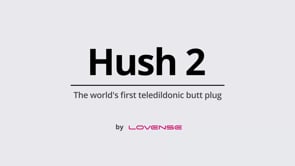 Lovense - Hush 2 - 1.75 In. Bluetooth® Vibrating Butt Plug - Black