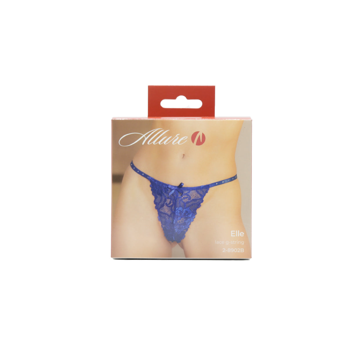 Allure - Elle Lace G String - Blue