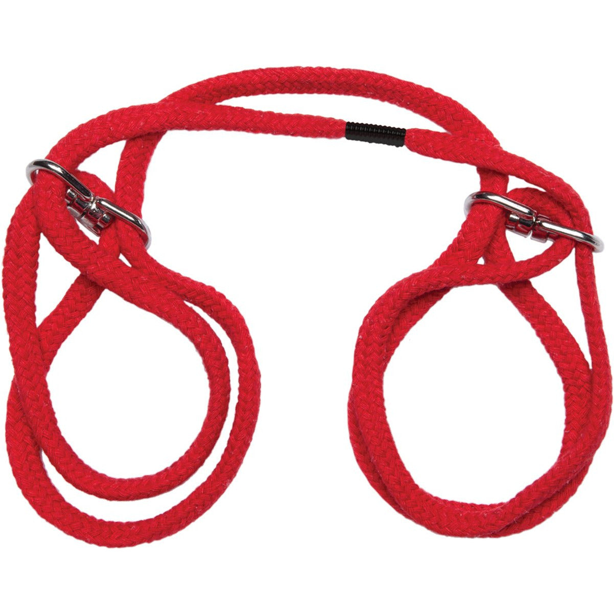 Menottes Doc Johnson de style japonais – Corde de bondage en coton pour poignets ou chevilles - Rouge