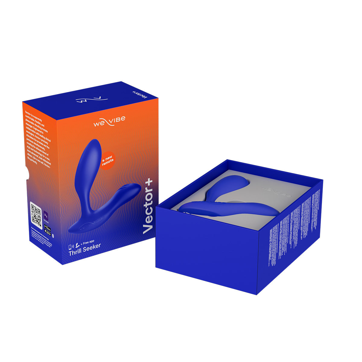 We-Vibe® Vector+ - Vibrating Prostate Massager - Royal Blue