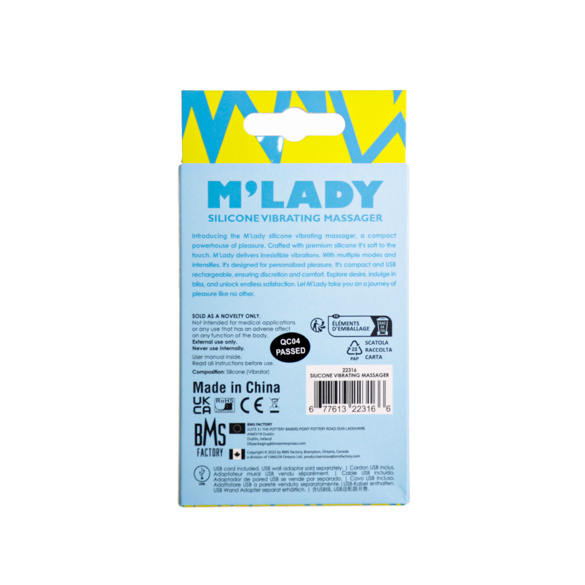 M’Lady Masseur Vibrant en Silicone
