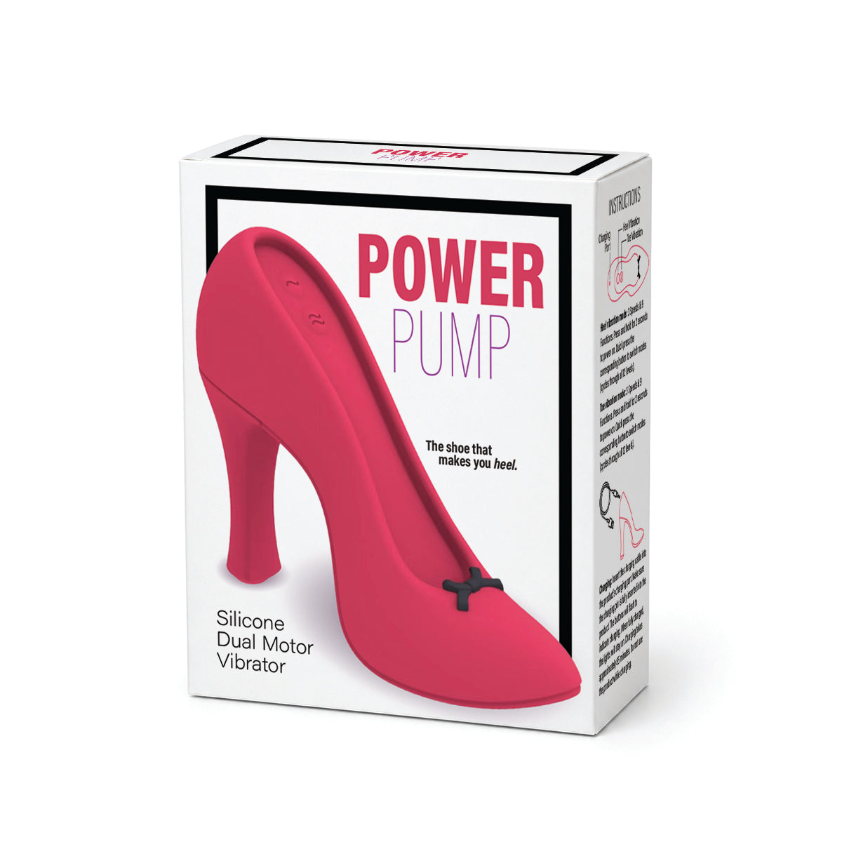 BMS Factory - Power Pump - Silicone Dual Motor Vibrator - Red