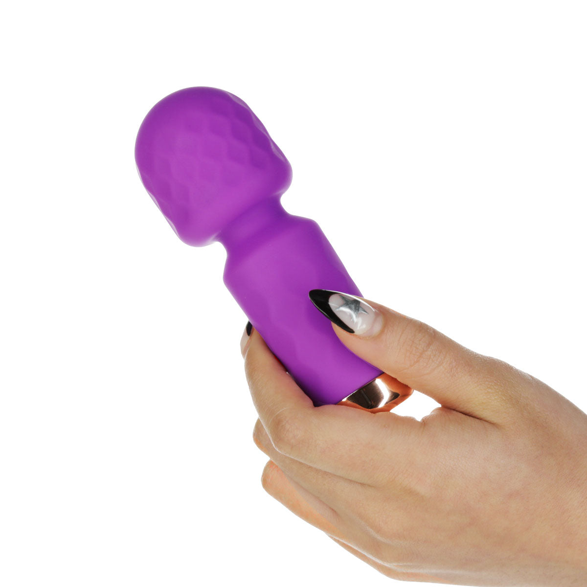 M'Lady - Mini Silicone Vibrating Wand - Purple