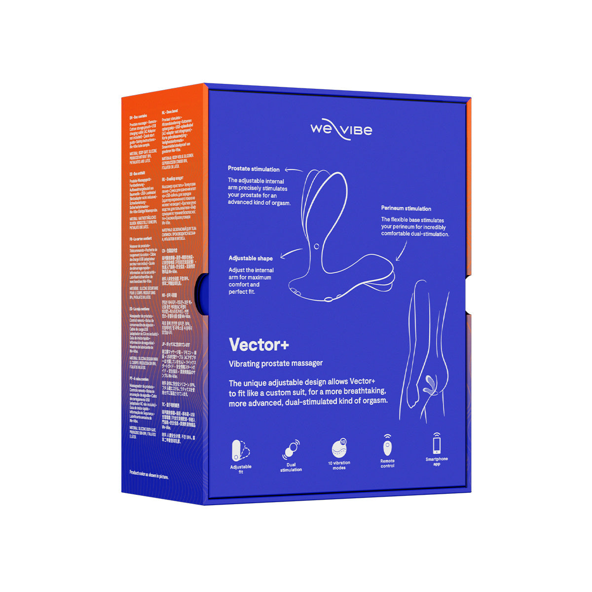 We-Vibe® Vector+ - Vibrating Prostate Massager - Royal Blue