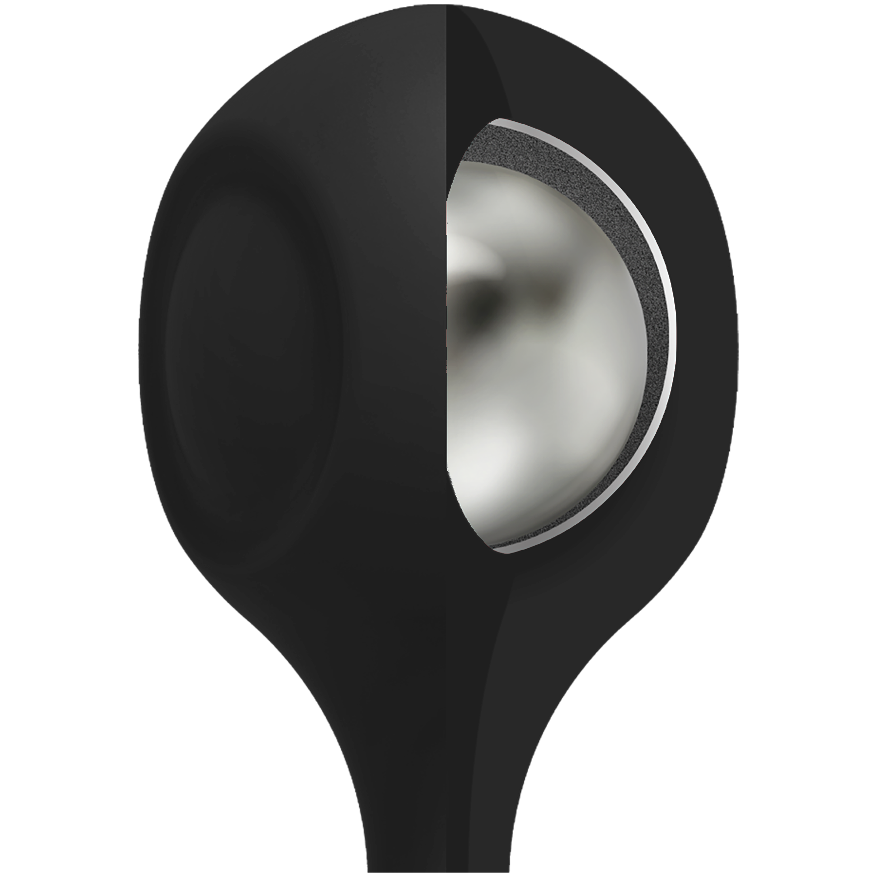 Kink By Doc Johnson - Anal Essentials Weighted Silicone Anal Balls - Black