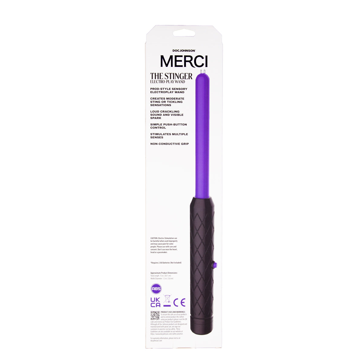 Merci par Doc Johnson la baguette électro-stimulante Stinger - Violet