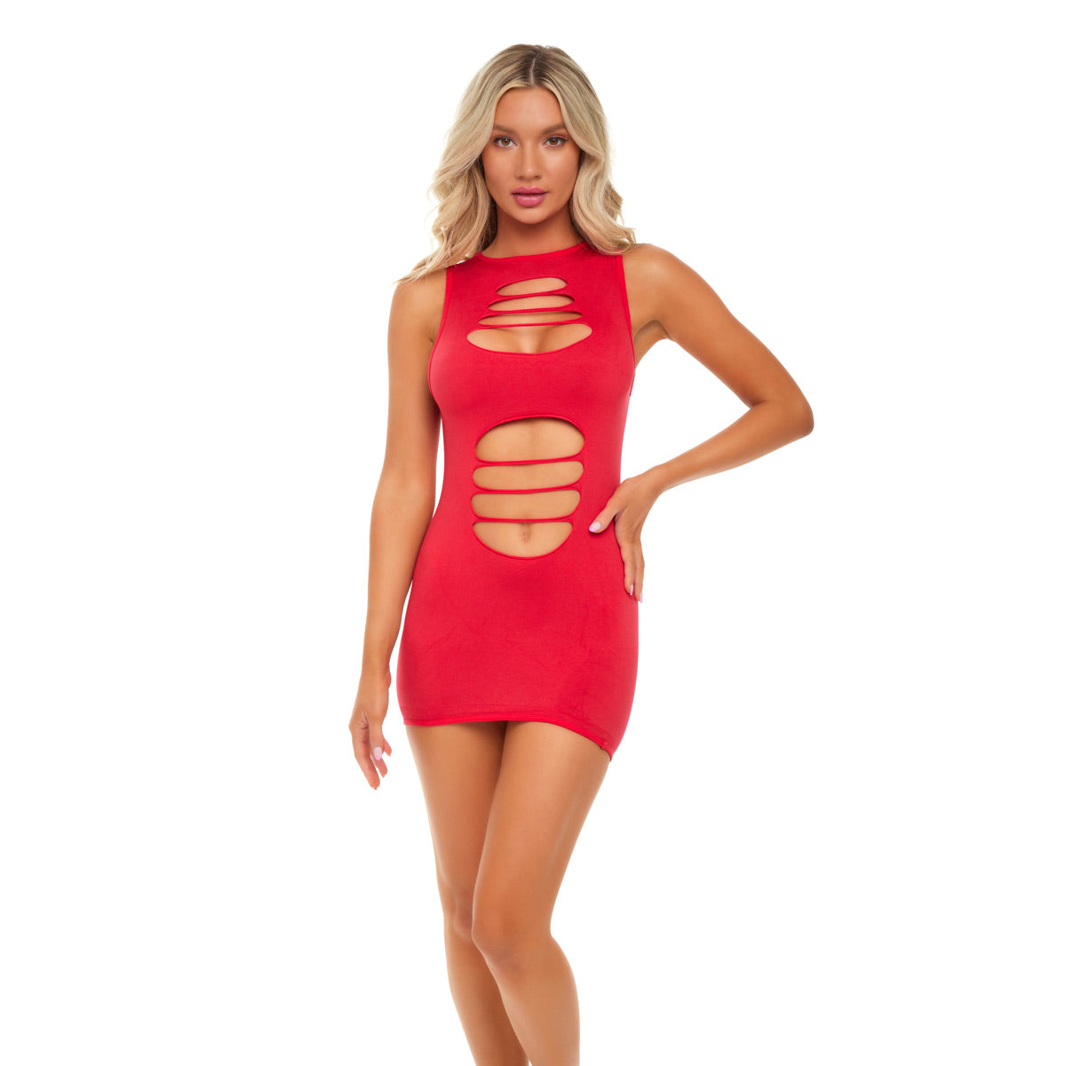 PINK LIPSTICK - Can't Commit Dress - One Size Fits Most Fits Most - Red