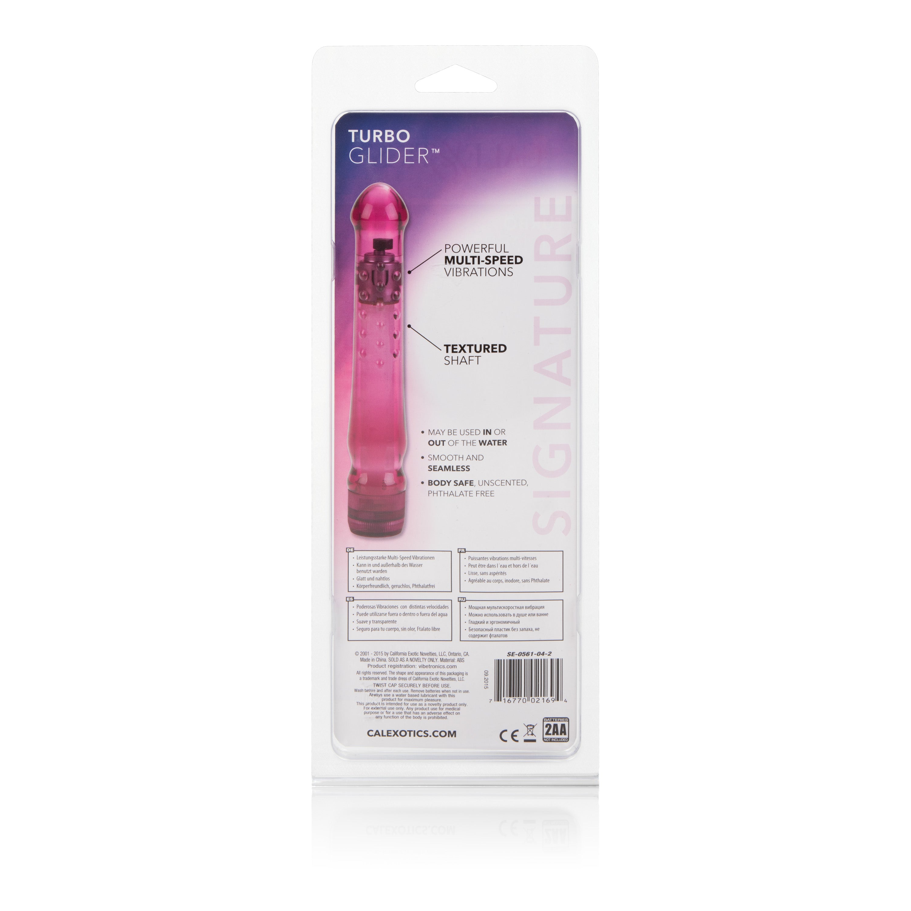 CALEXOTICS® - Waterproof Turbo Glider - Raspberry Crush