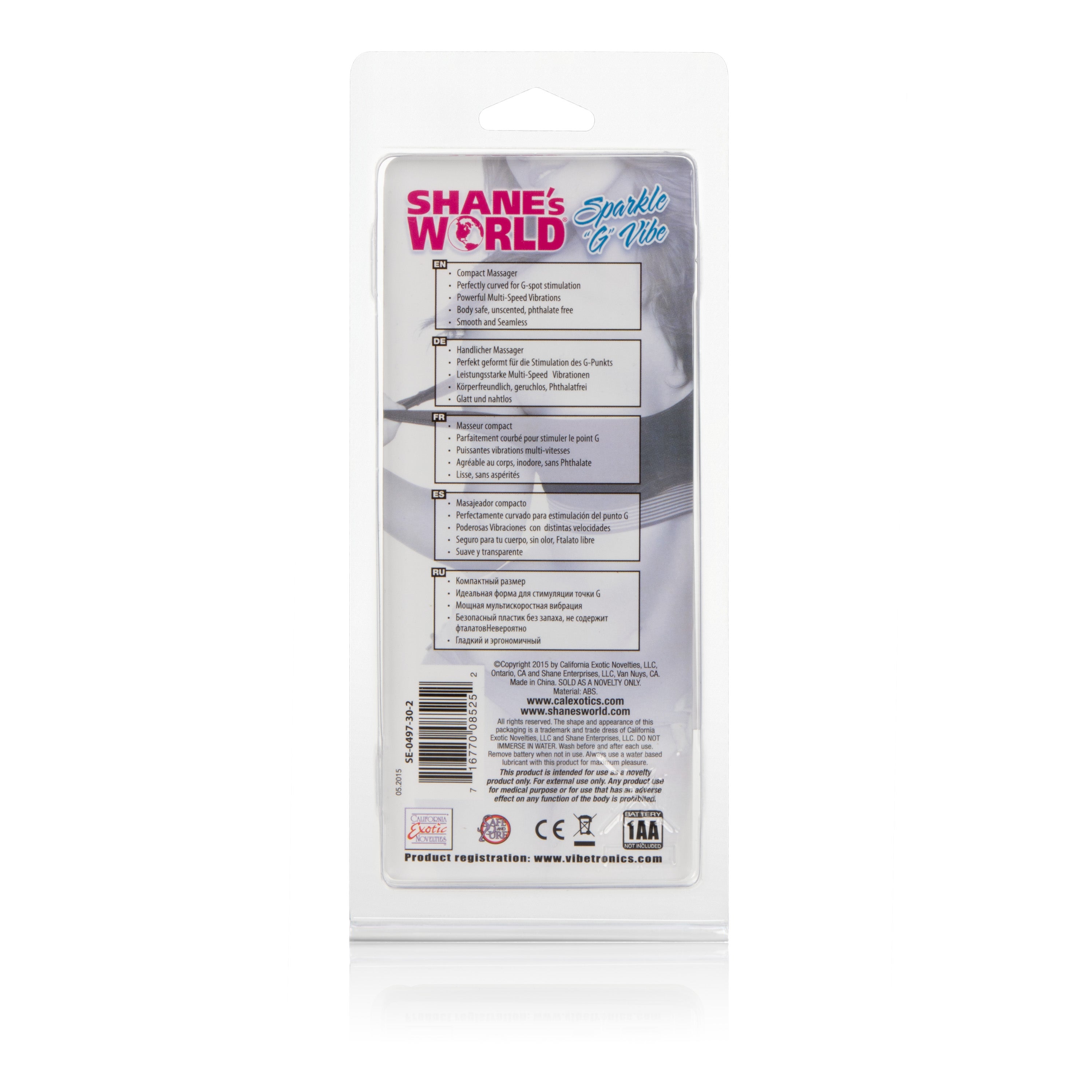 CalExotics® Shane's World Sparkle G Vibe - Rose