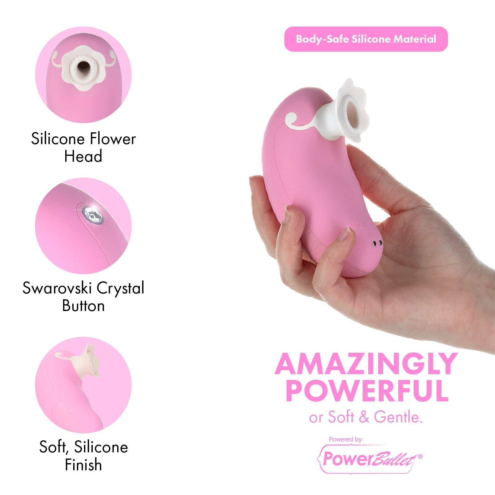 Pillow Talk - Rêveur - Masseur clitoridien luxueux - Rose