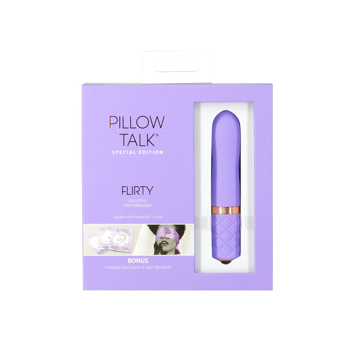 Pillow Talk - Édition spéciale Flirty - Mini masseur luxueux - Rechargeable - Violet