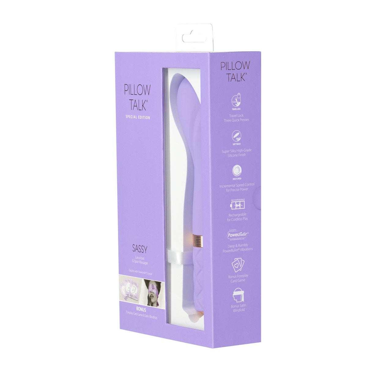 Pillow Talk - Édition Spéciale Sassy - Masseur G-Spot de Luxe - Rechargeable - Violet