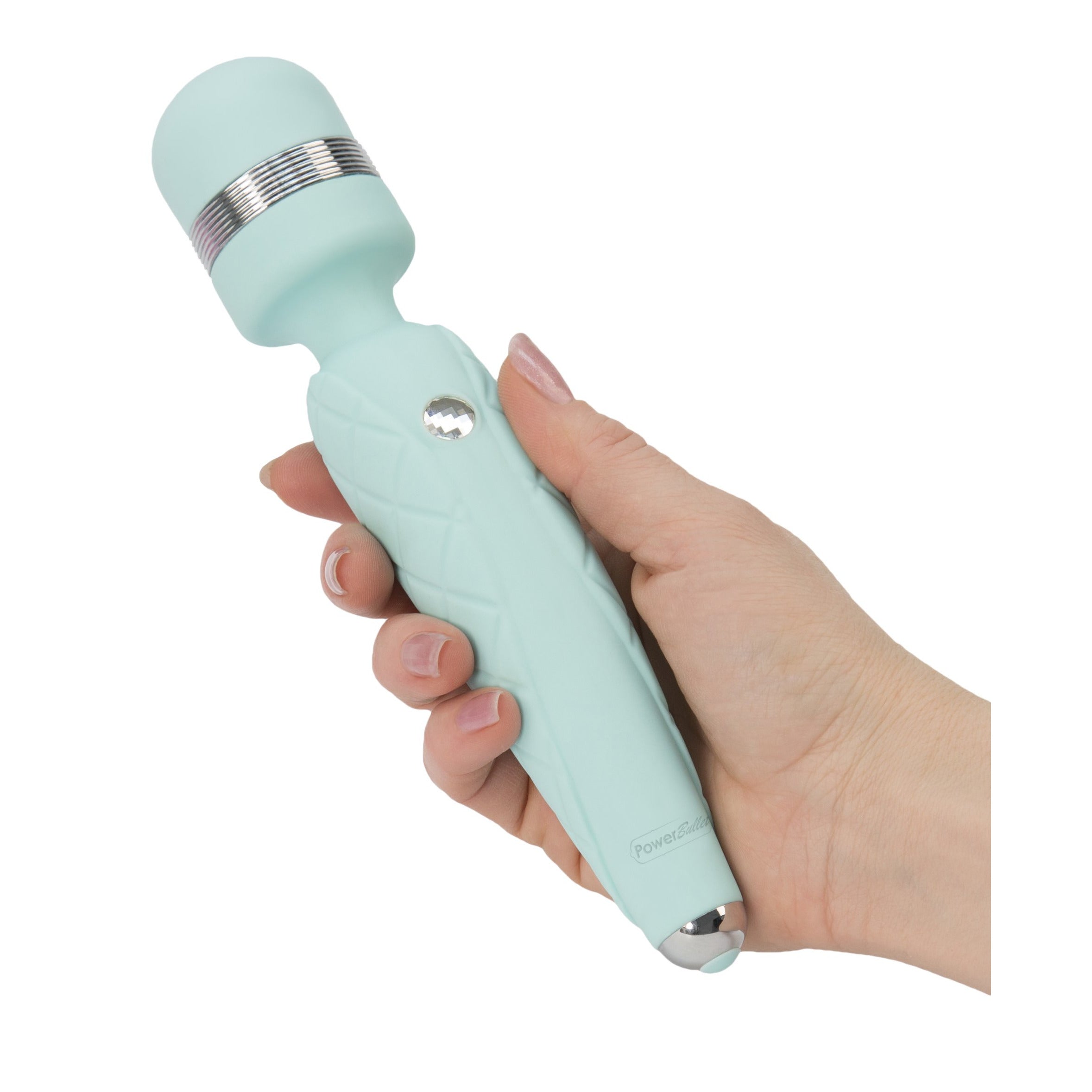 PILLOW TALK - CHEEKY - Rechargeable Wand Massager - Teal