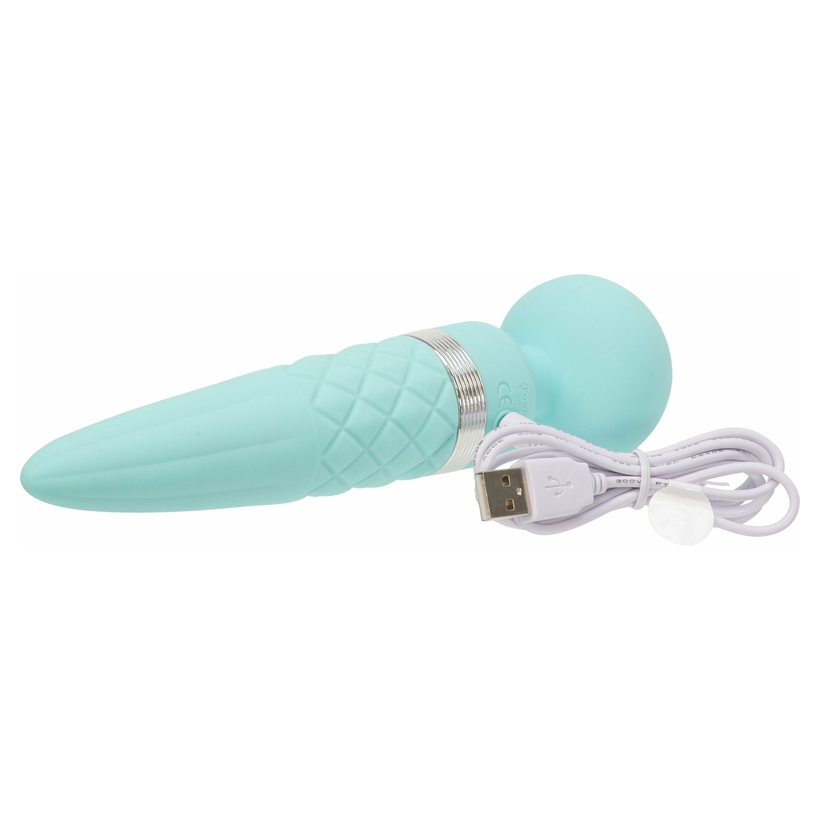 Pillow Talk - Vibromasseur double extrémité sensuel - Rechargeable - Bleu sarcelle