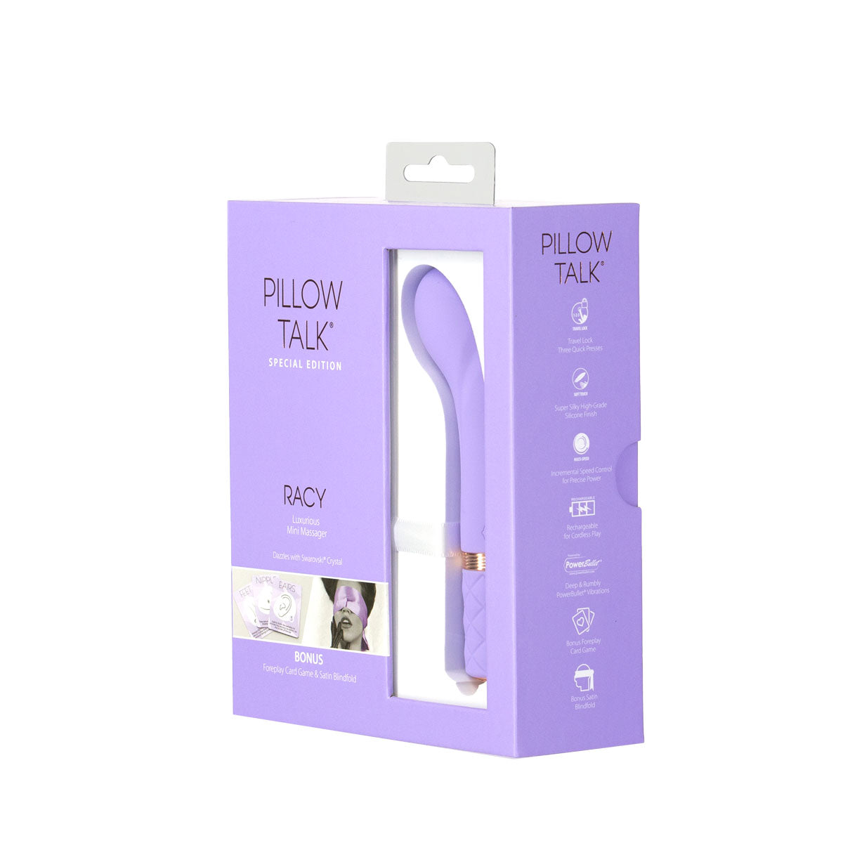 Pillow Talk - Édition spéciale coquine - Mini masseur luxueux - Rechargeable - Violet