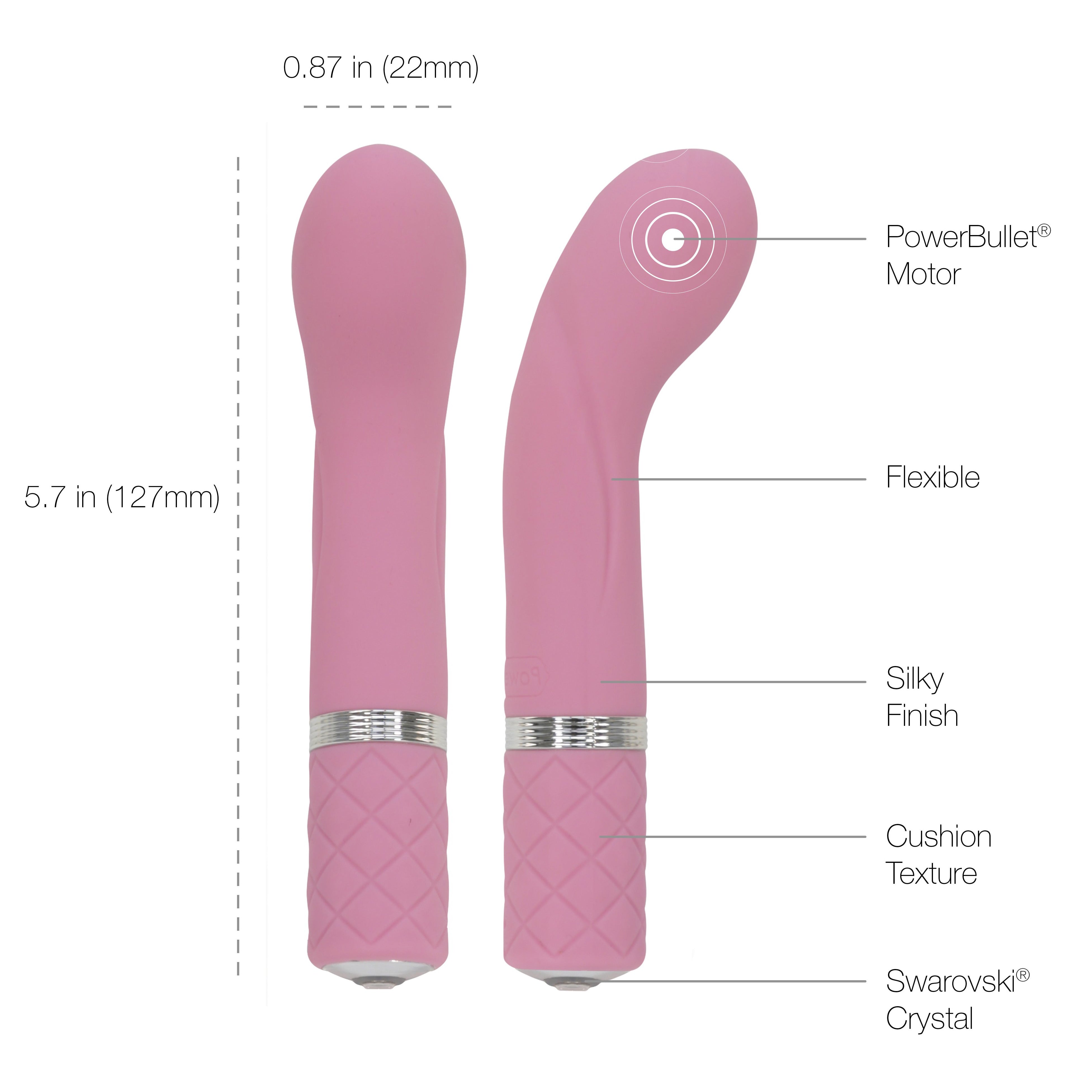 Pillow Talk - Mini vibromasseur coquine - Rechargeable - Rose