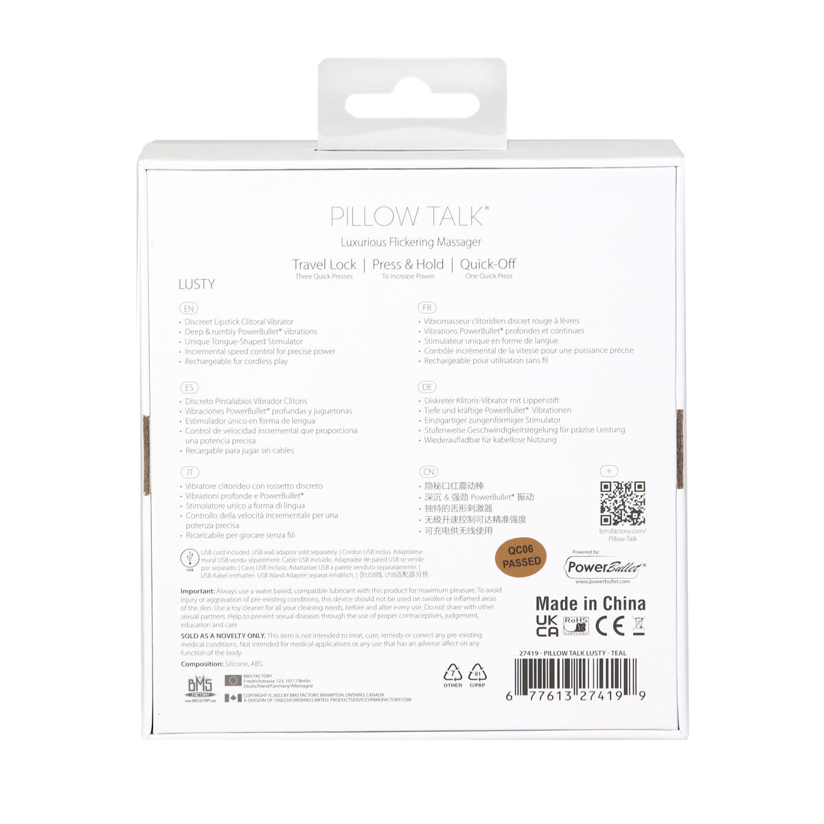 Pillow Talk - Lusty Luxurious Flickering Massager - Teal