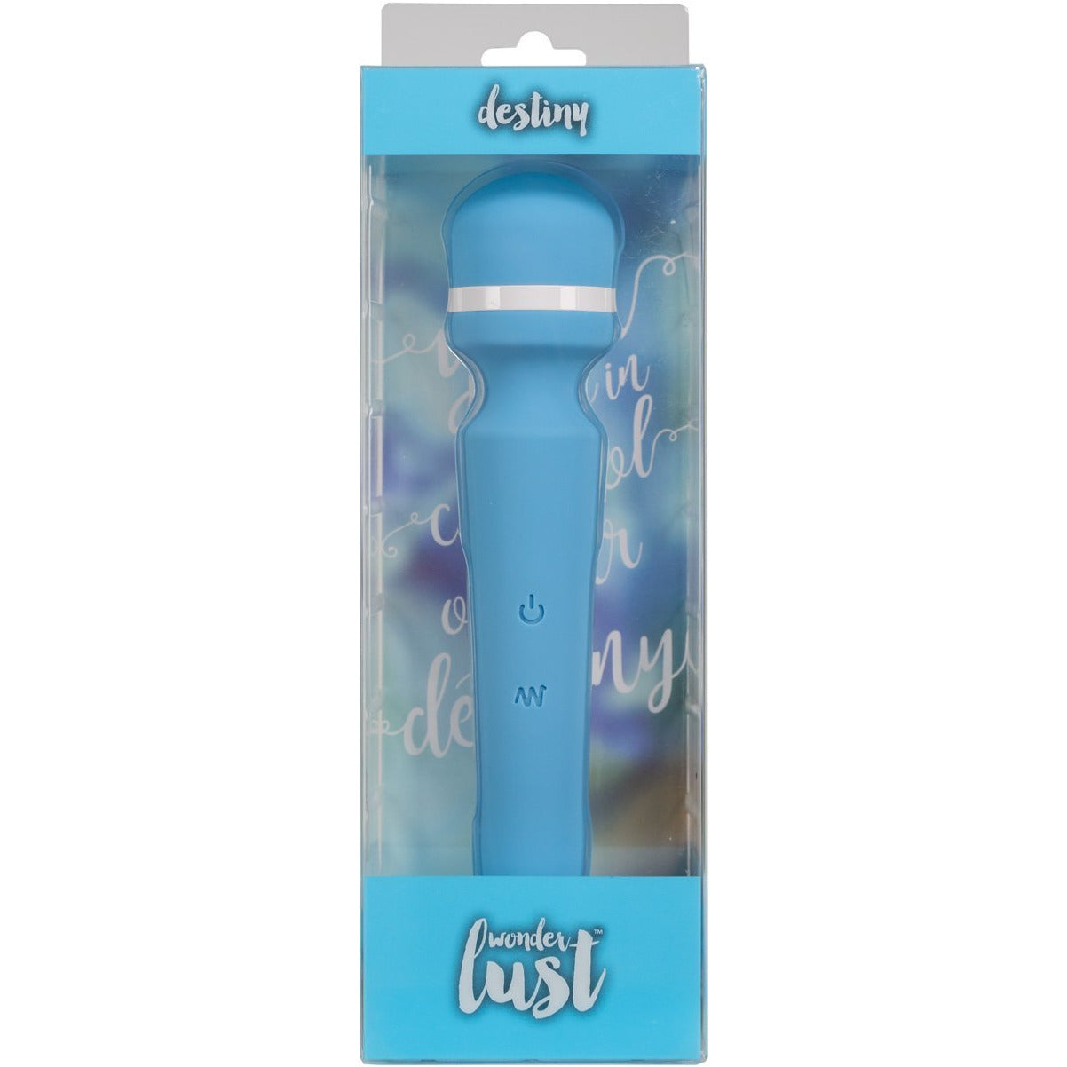 wonderlust - destiny - Rechargeable Vibrating Wand - Blue