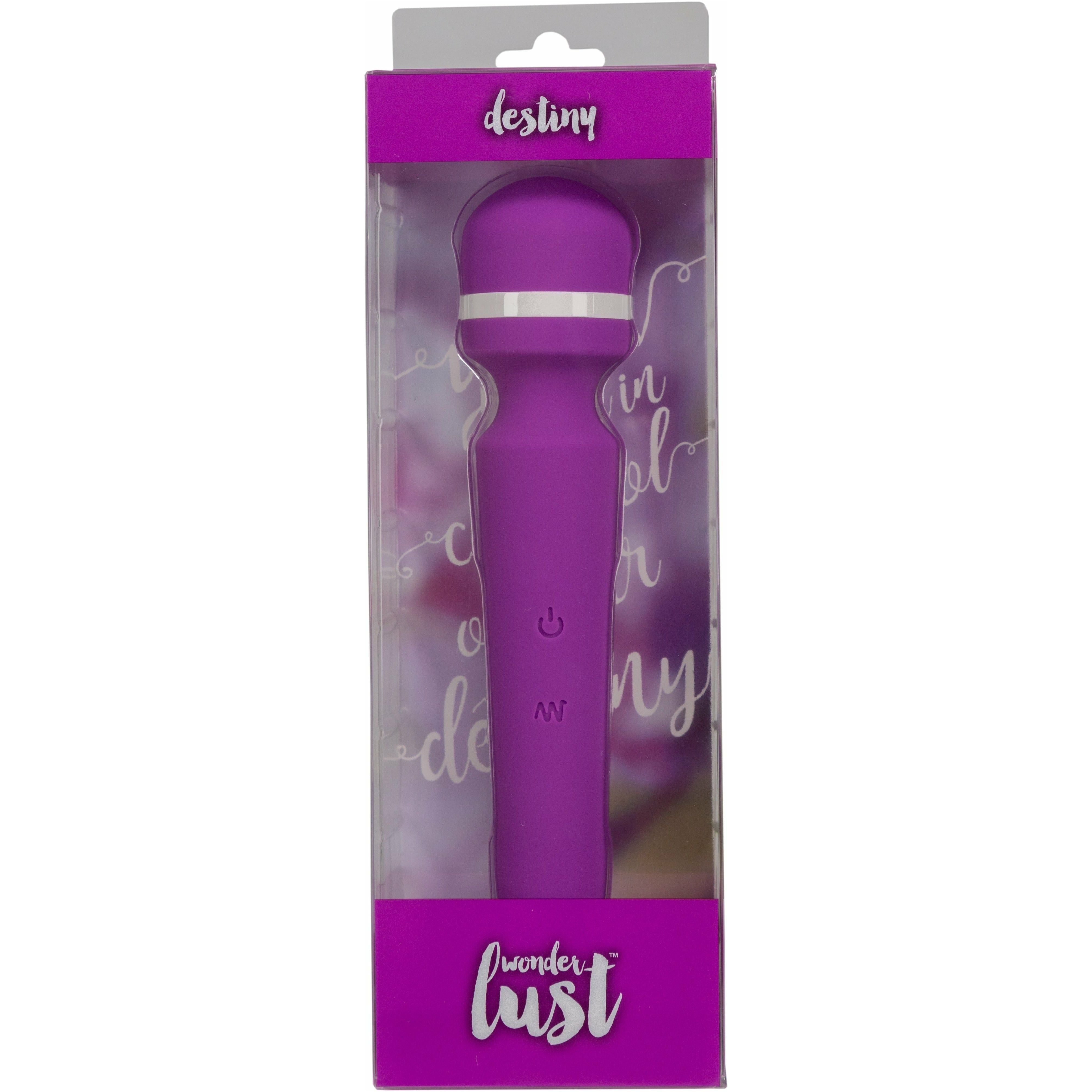wonderlust - destiny - Rechargeable Vibrating Wand - Purple