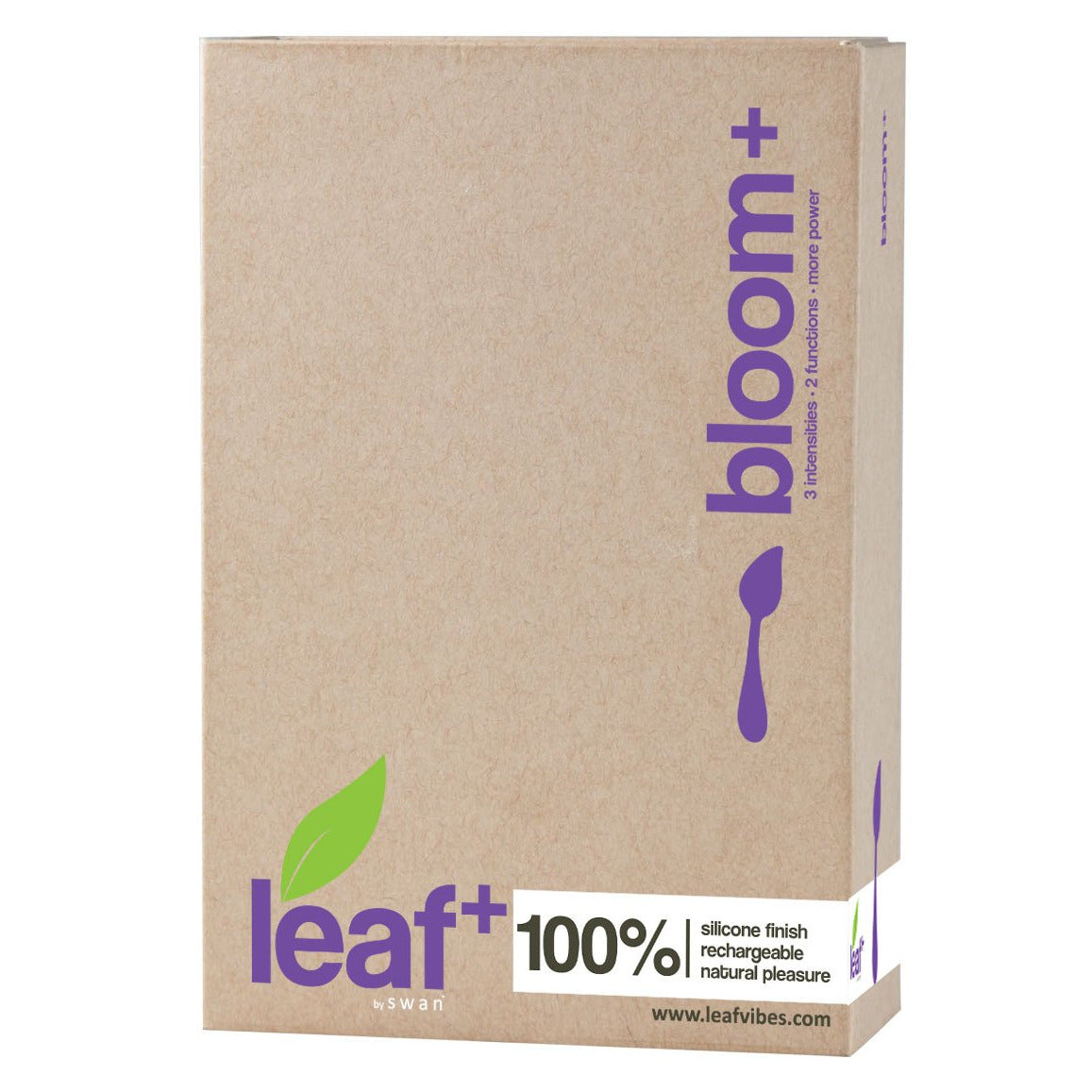 leaf+ by swan - bloom+ - Rechargeable Silicone Vibrator - Purple