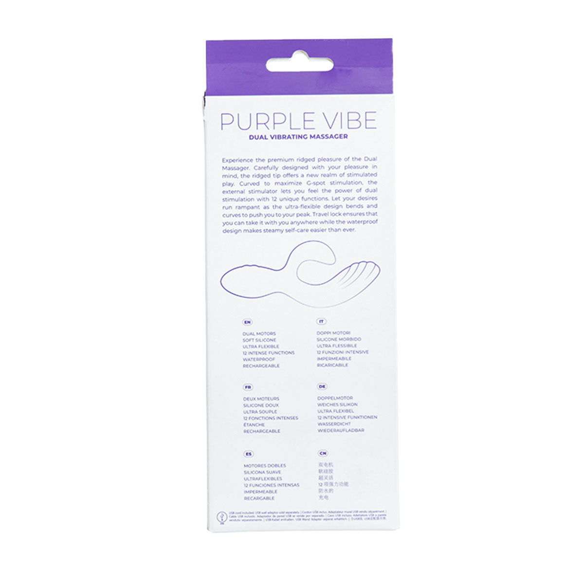 BMS - Purple Vibe Dual Vibrating Massager