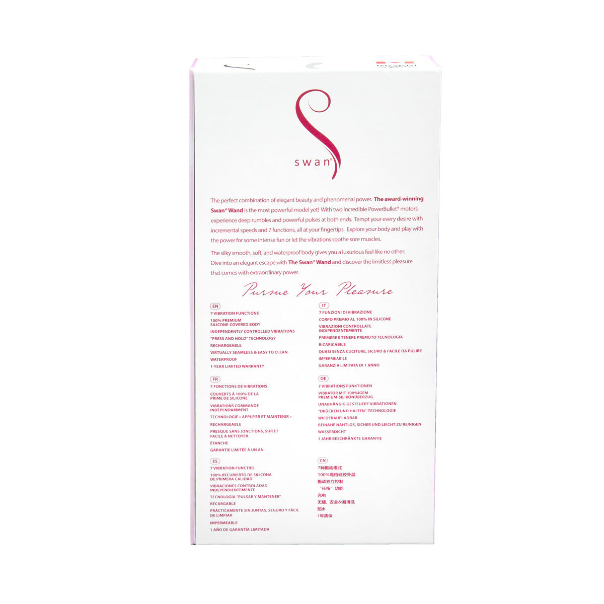 Swan - Wand - Rechargeable - Pink