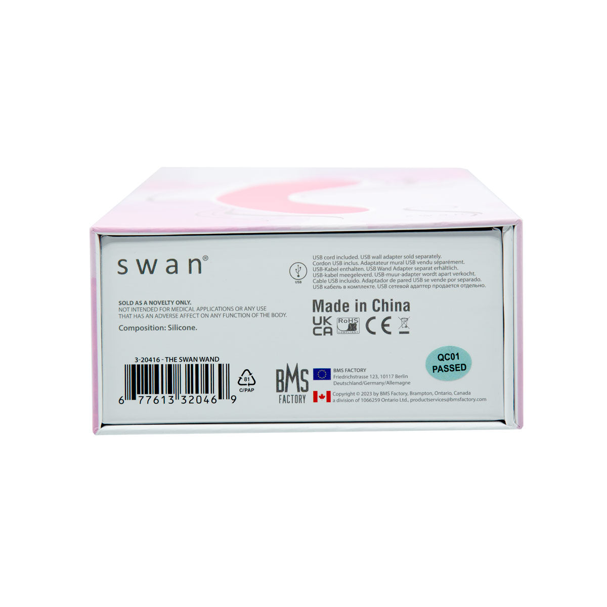 Swan - Wand - Rechargeable - Pink