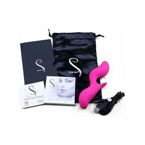 swan - The Black swan - Rechargeable Dual Vibrator - Pink