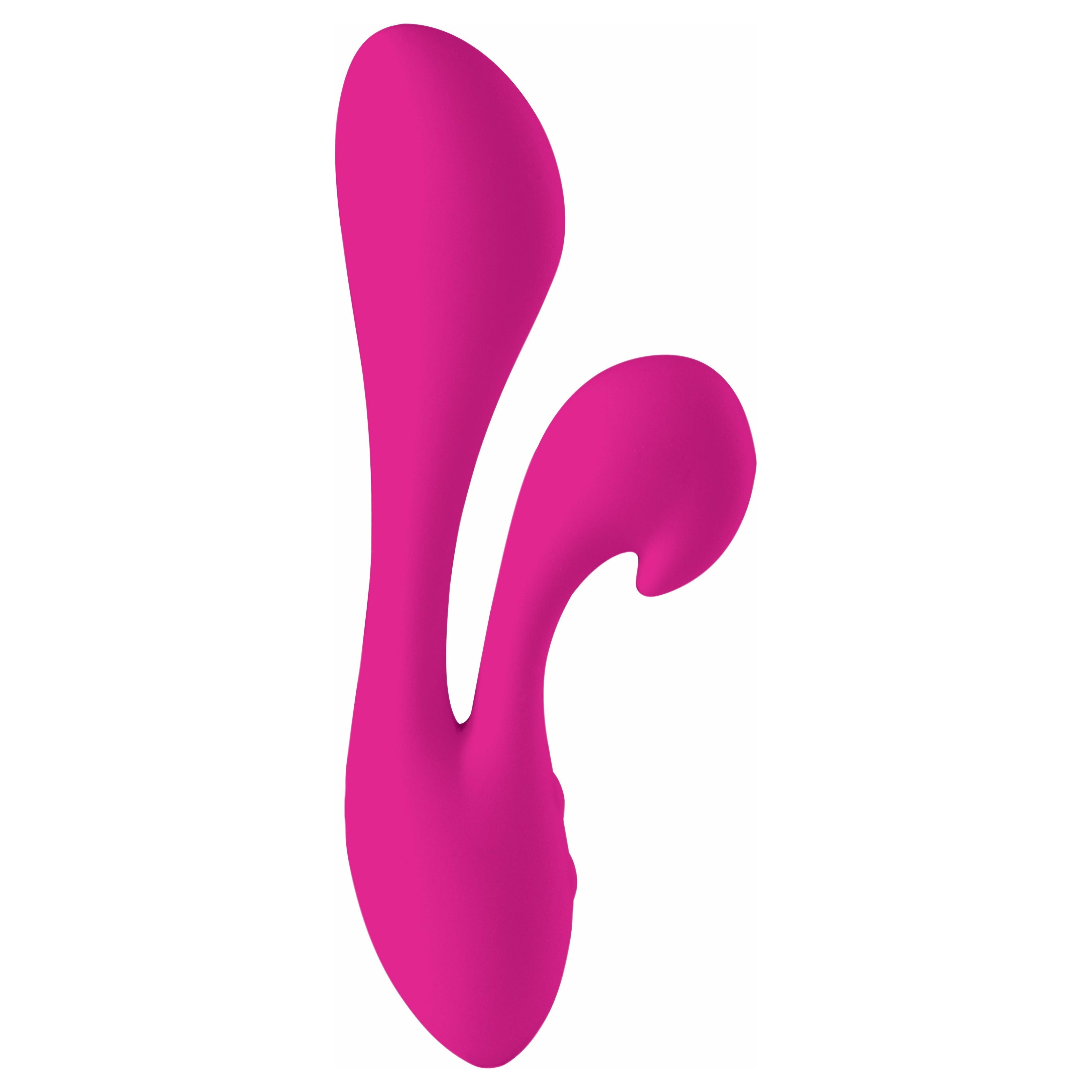 Swan - Silhouette - Dual Vibrator - Rechargeable - Pink