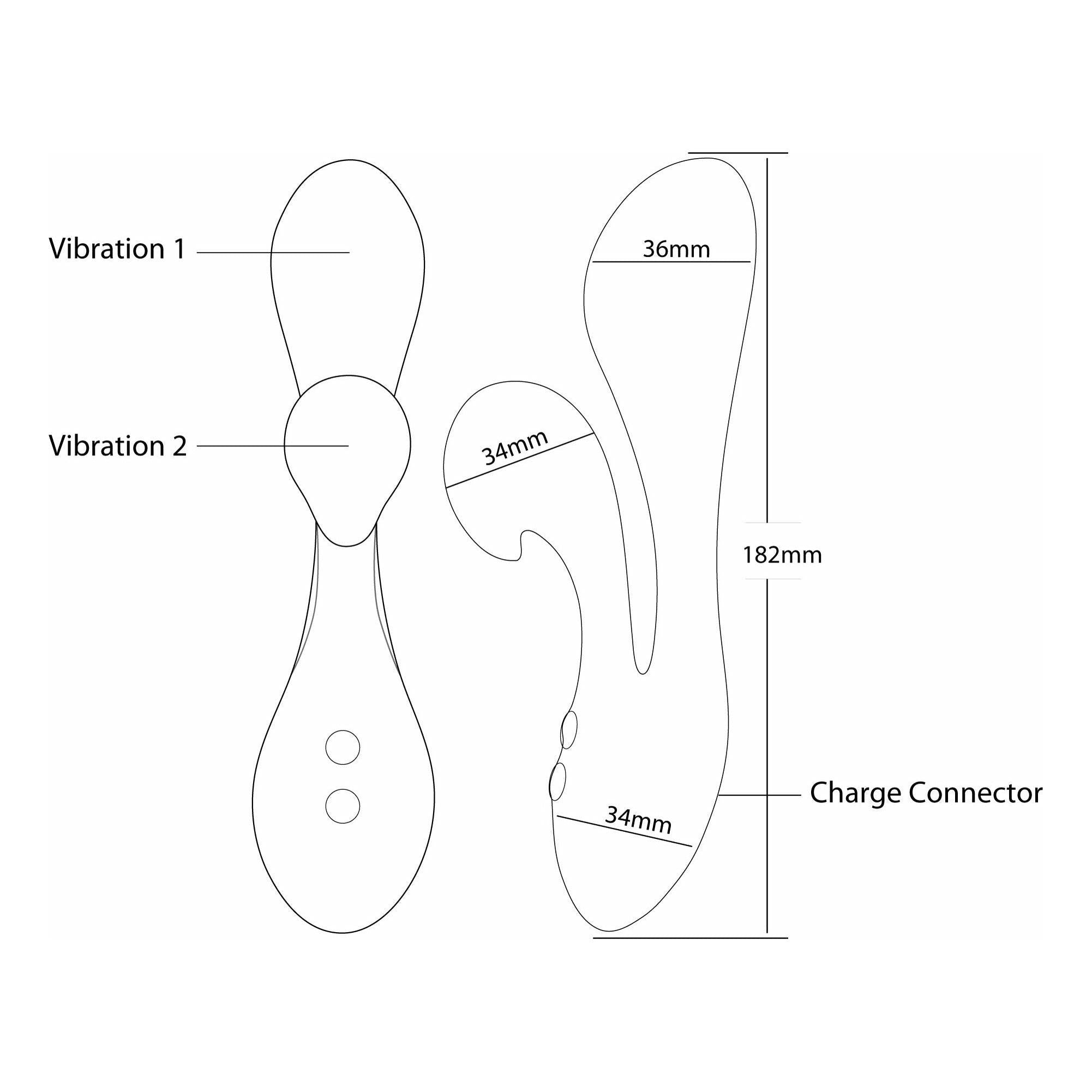 Cygne - Silhouette - Double vibromasseur - Rechargeable - Rose