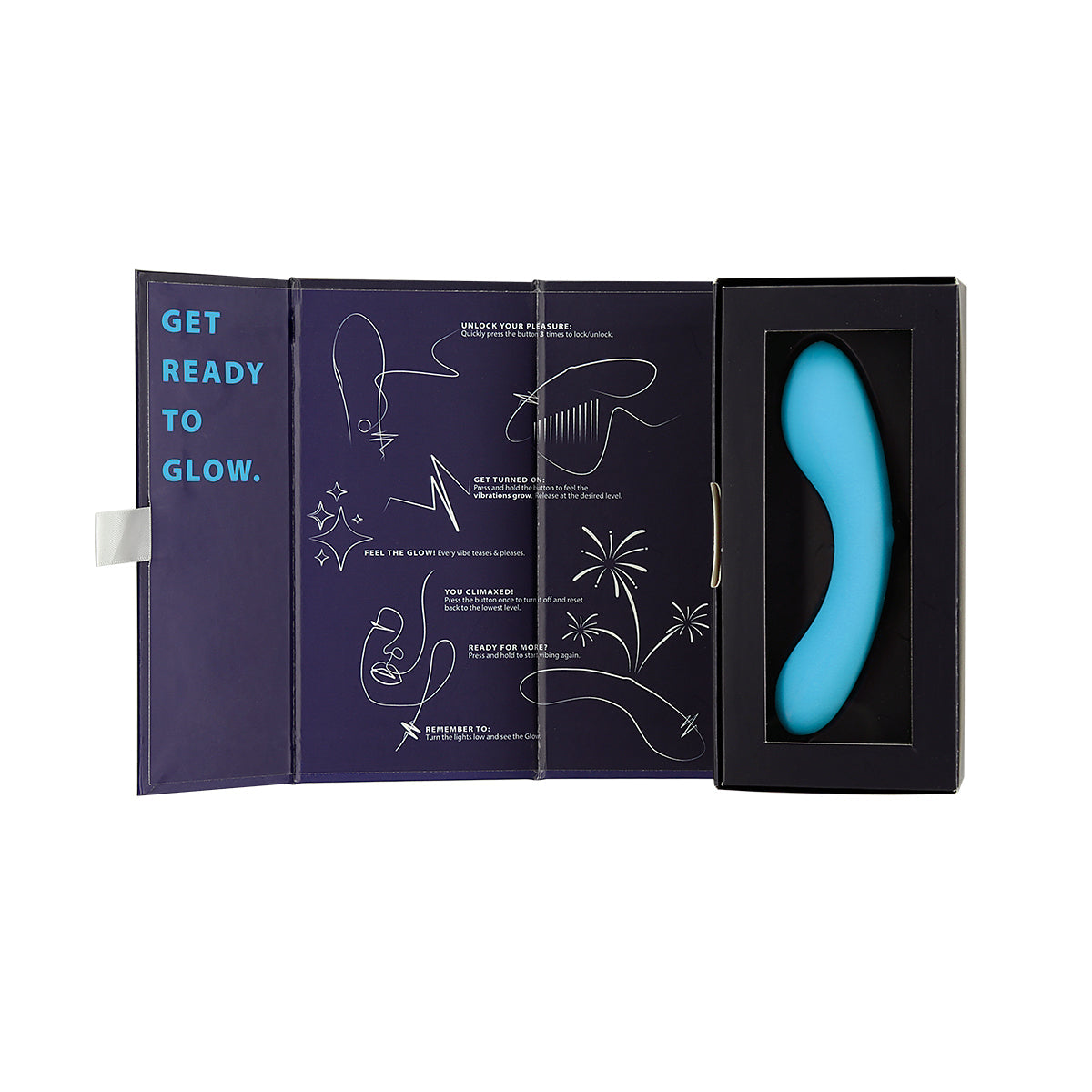 Swan - La baguette Mini Swan® - Luminescente dans le noir - Bleue