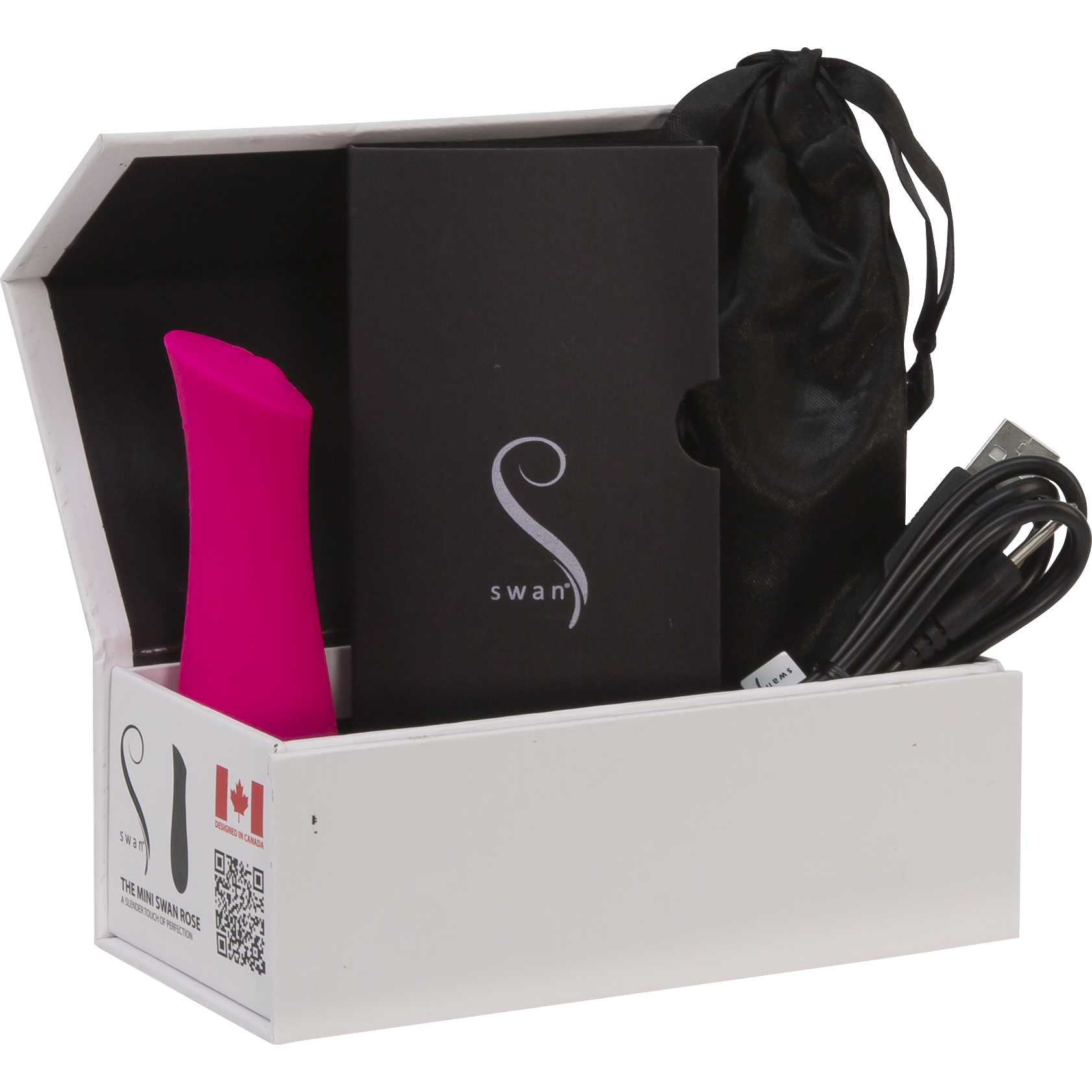 Swan - Rose - Clitoral Stimulator - Pink
