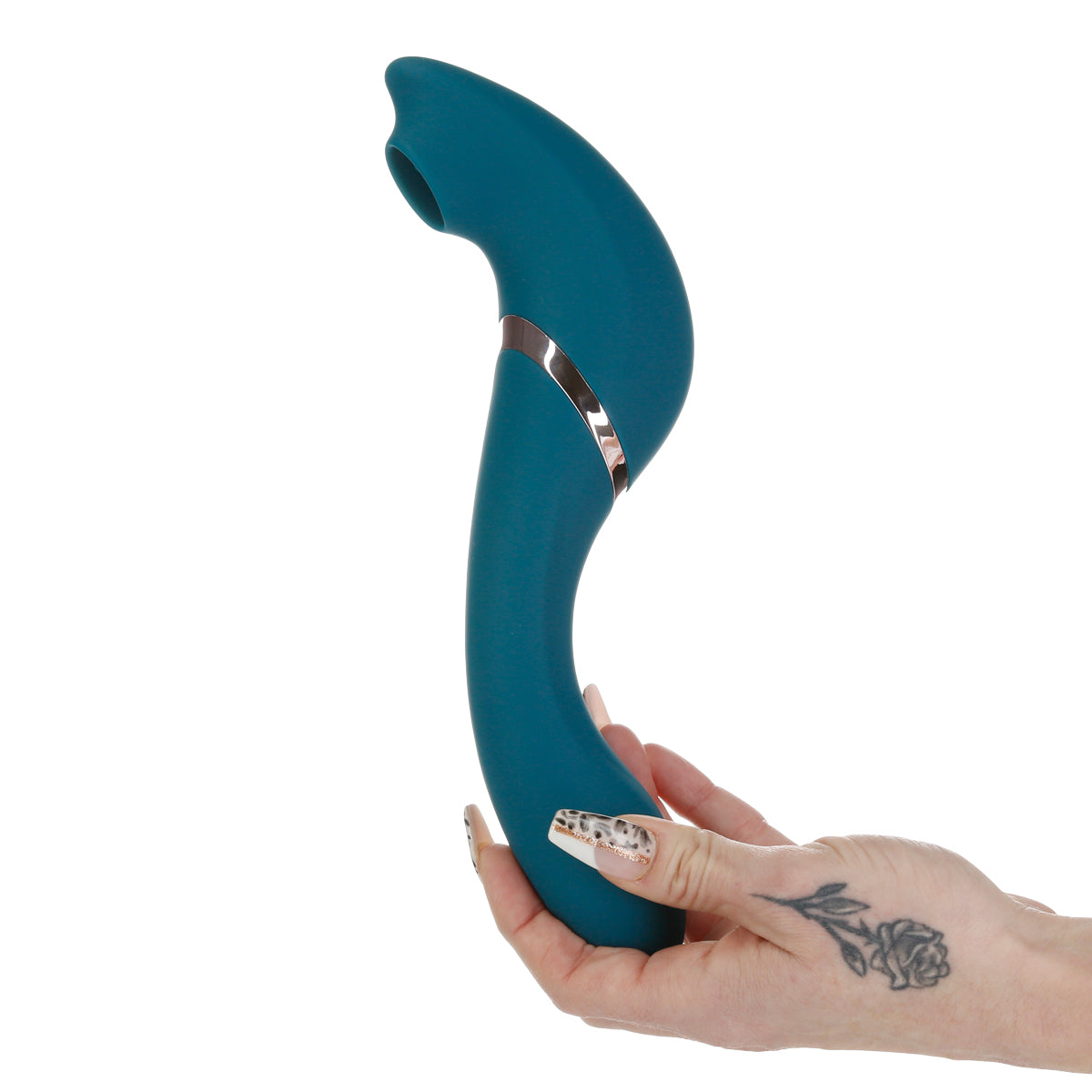 Swan - Monarch - Transform With A Twist Vibrator & Stimulator - Teal