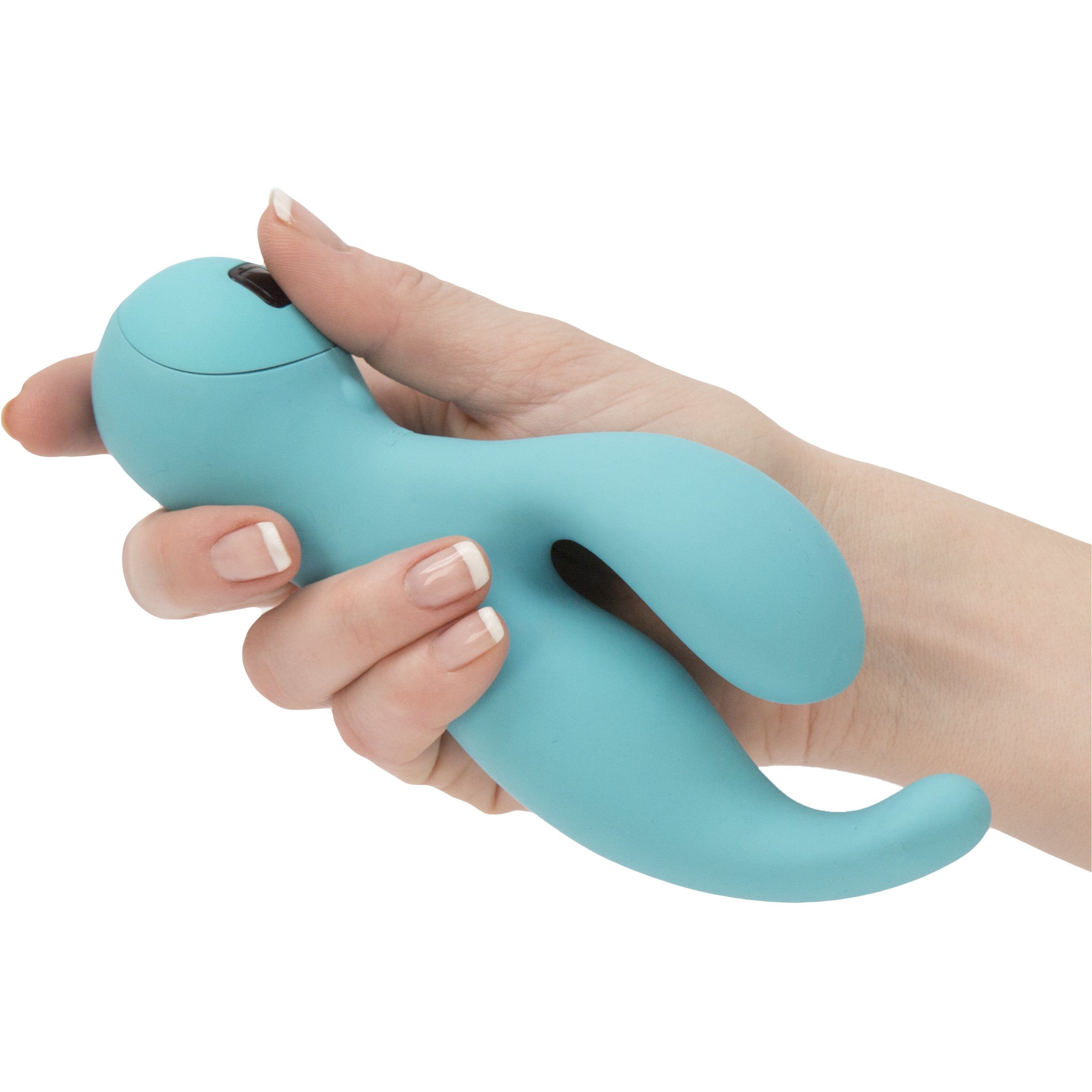 Swan - Touch - Solo - Double vibromasseur - Rechargeable - Bleu sarcelle