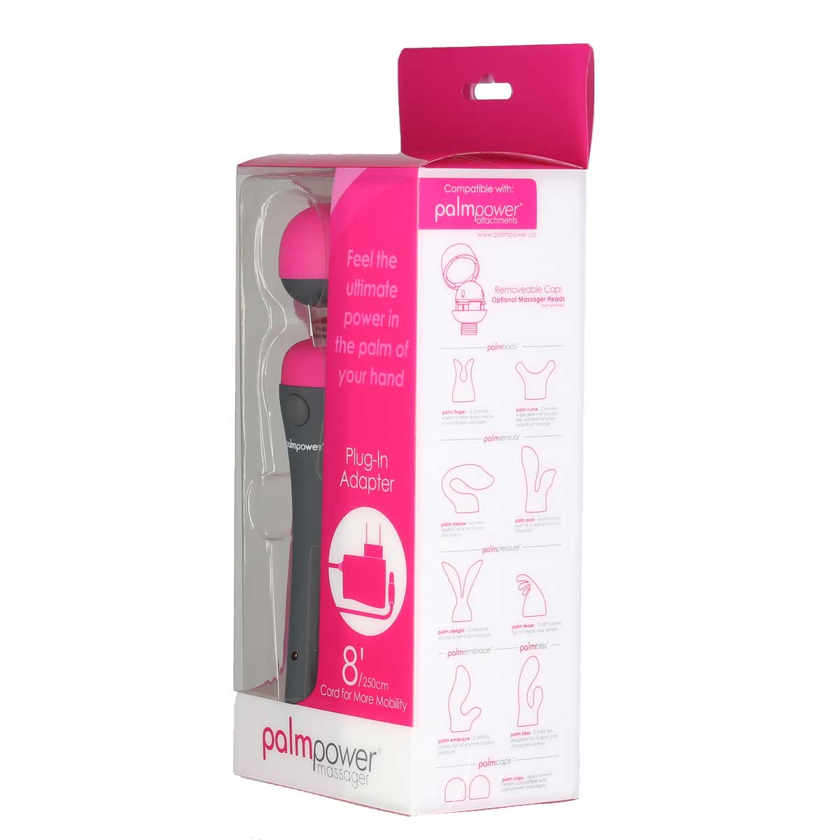 PalmPower - Baguette de massage personnelle - Filaire avec adaptateur secteur