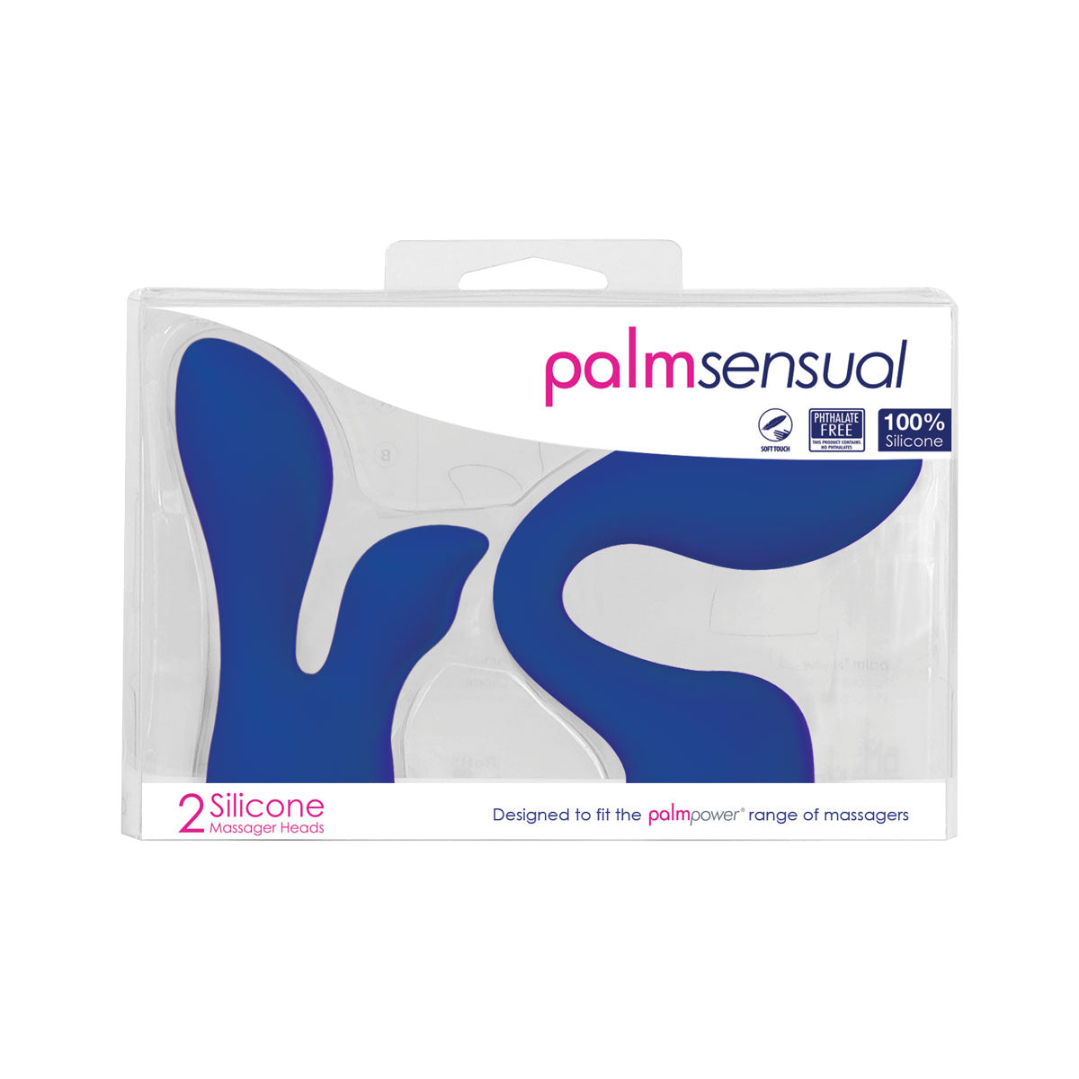 PalmPower - PalmSensual Head Attachments (For Use With PalmPower®) - Blue - 2pcs