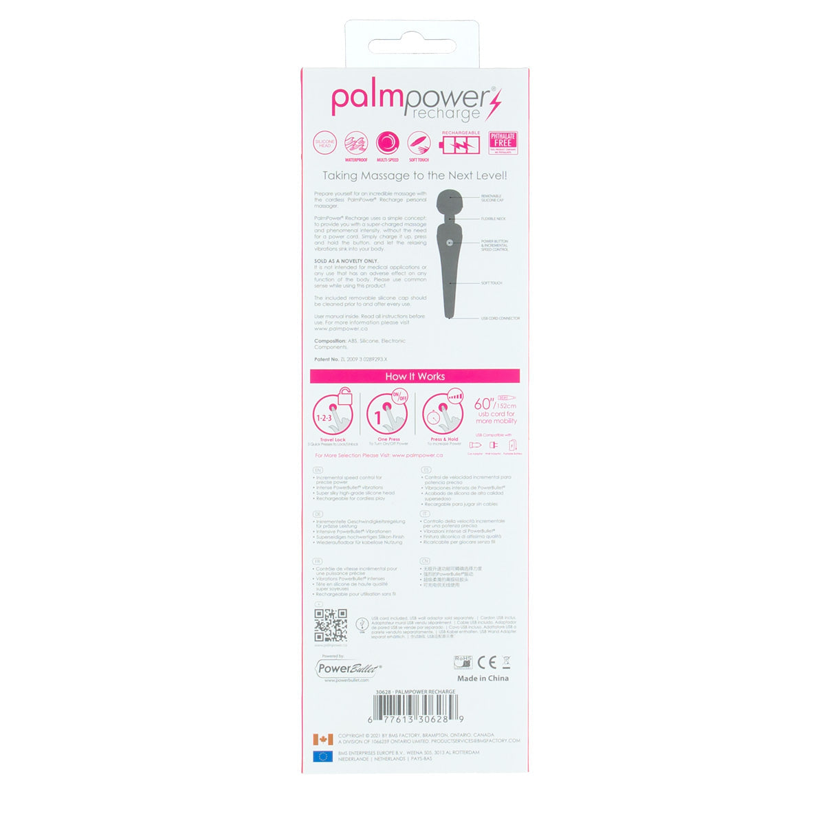 PalmPower - Baguette de massage rechargeable