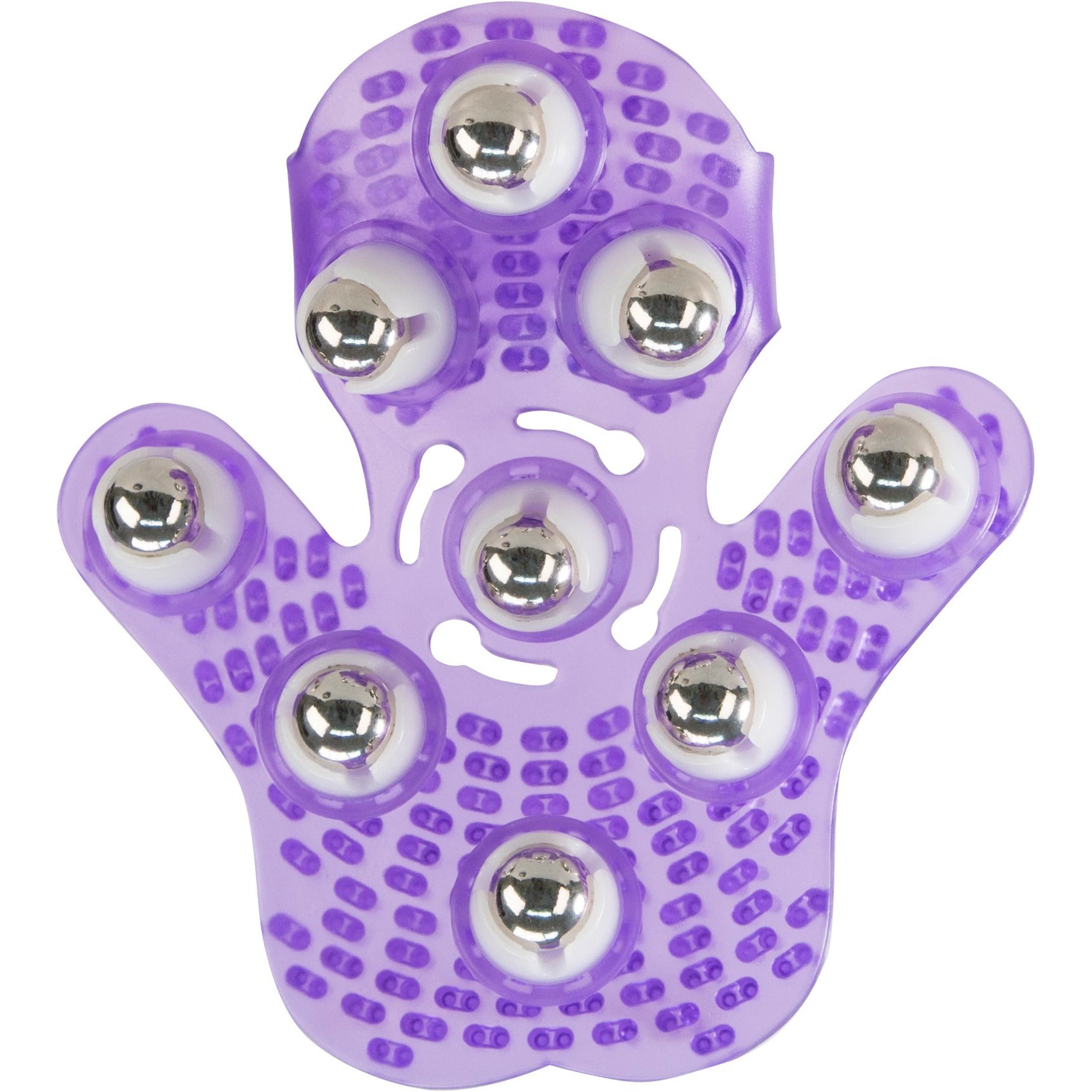 Roller Ball Massage Glove - Purple