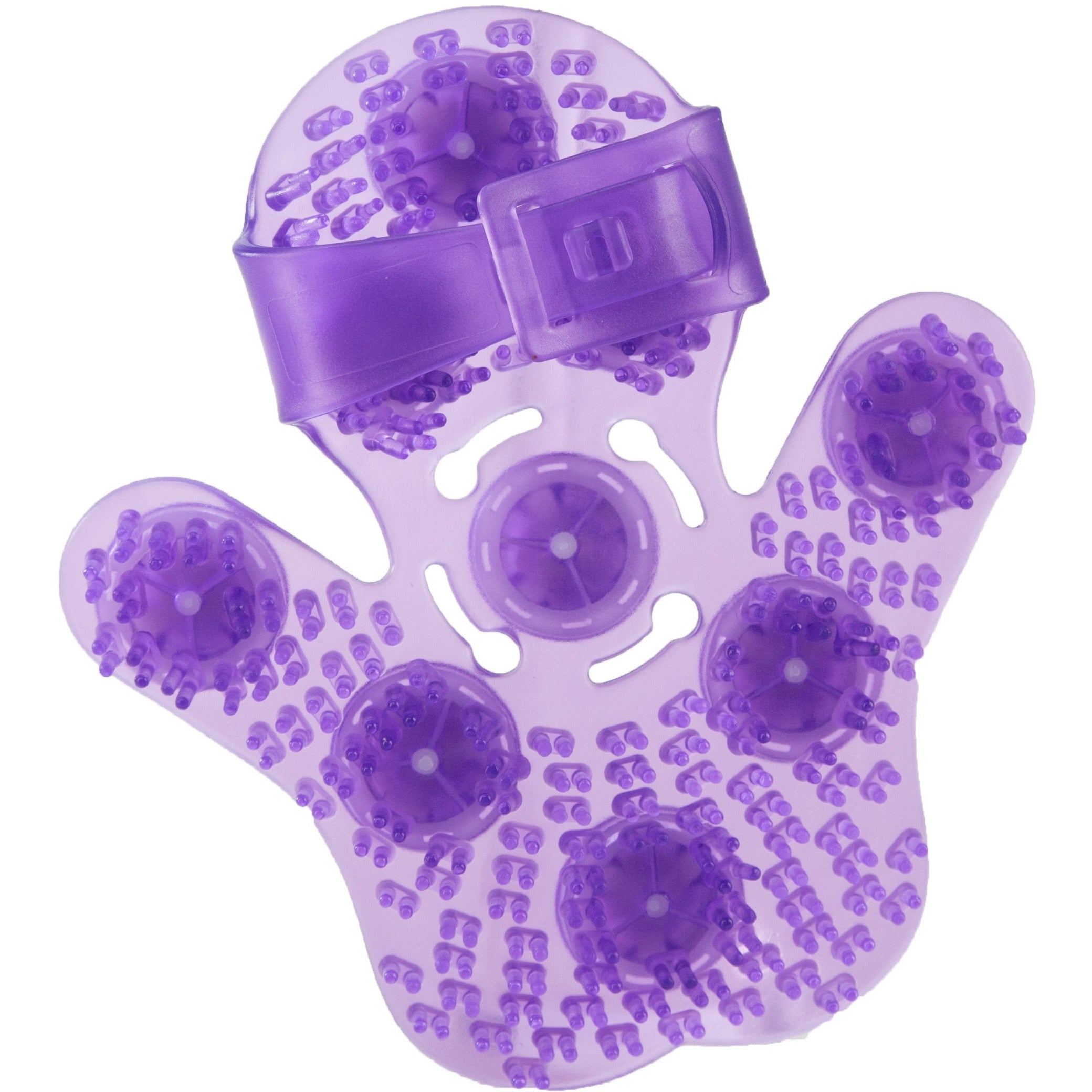 Gant de massage à billes roulantes - Violet