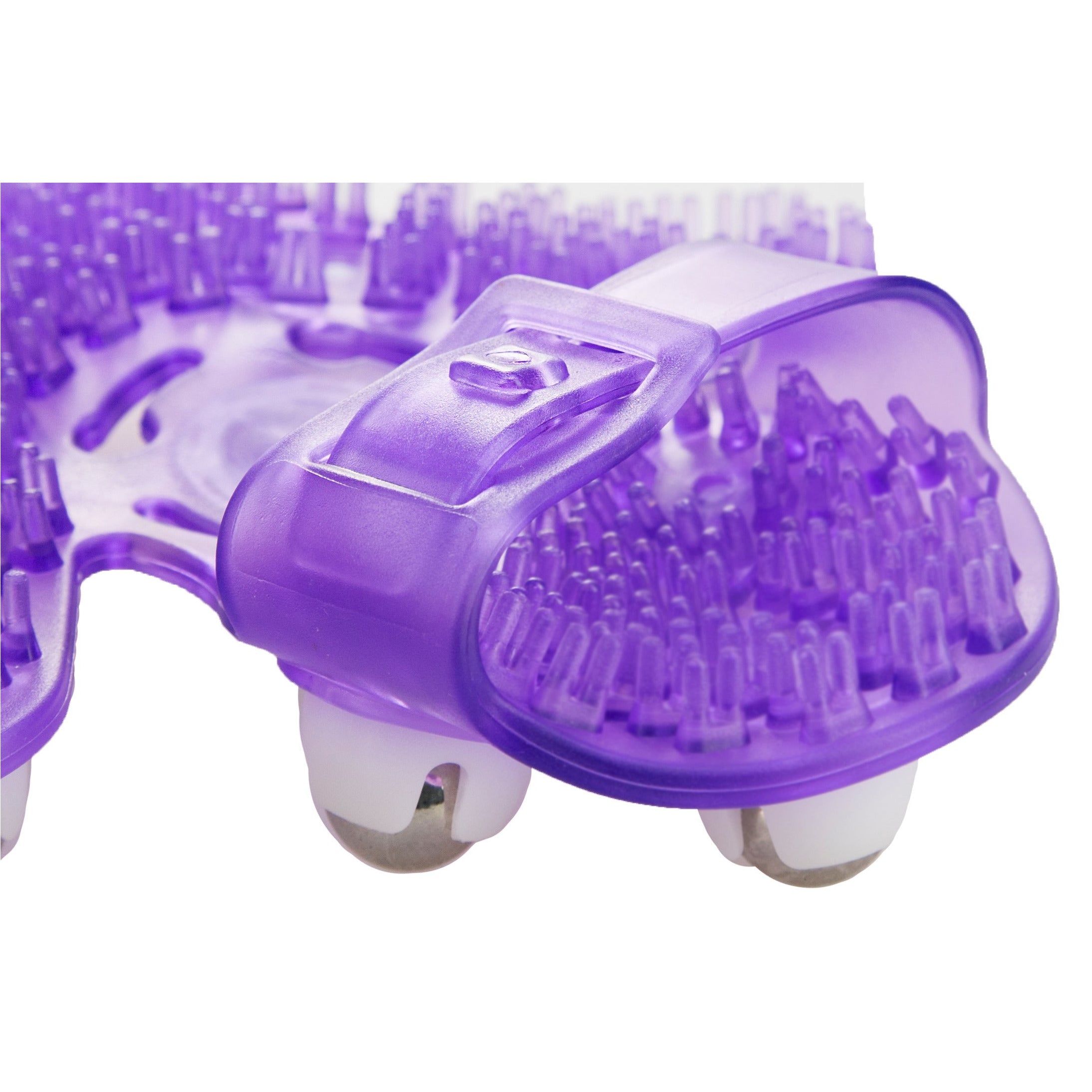 Gant de massage à billes roulantes - Violet