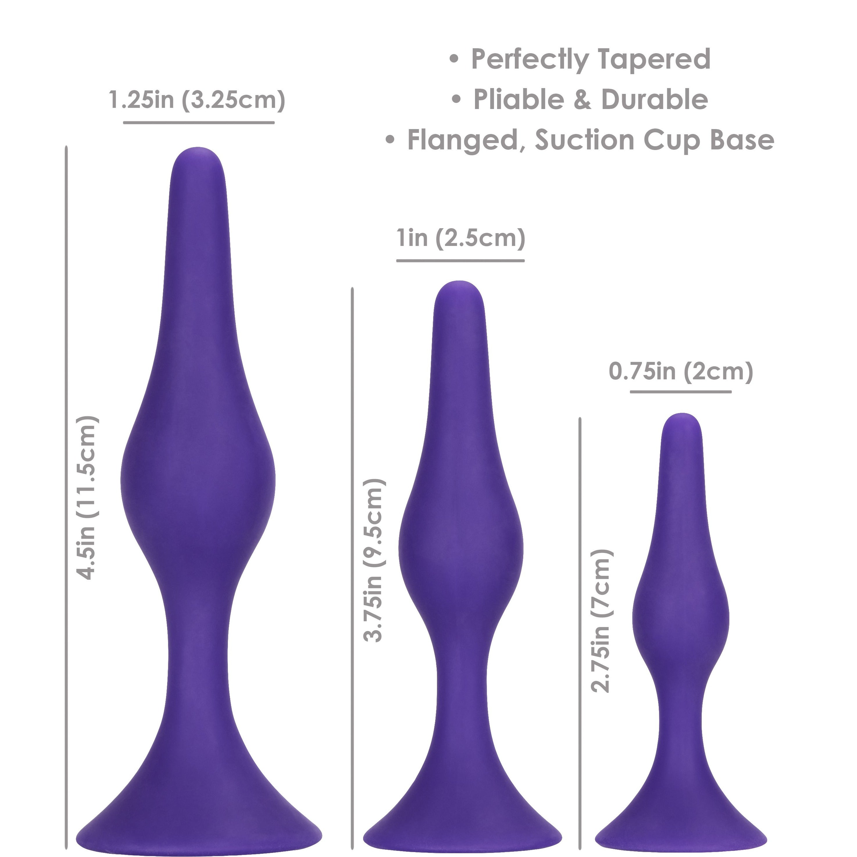 CALEXOTICS® - Booty Call Booty Trainer Kit - 3 Sizes Included - Purple
