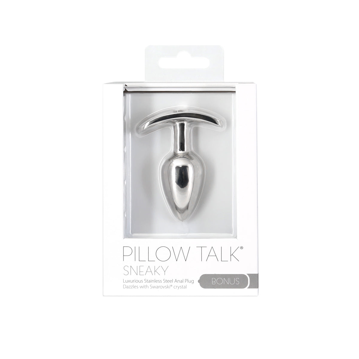Pillow Talk - Luxurious et Discret Plug Anal en Acier Inoxydable