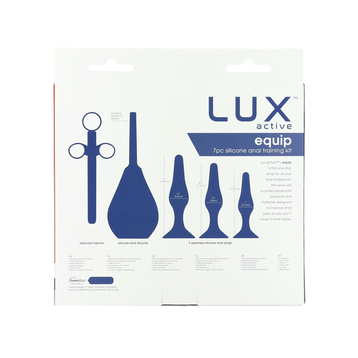 LUX active - Equip Silicone Anal Training Kit - 7 Pc Set